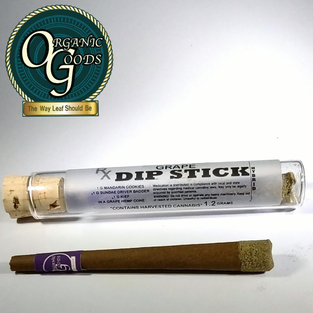 Organic Goods TF Dip Stick w/ Badder & Kief Grape 1.2 G - image 1