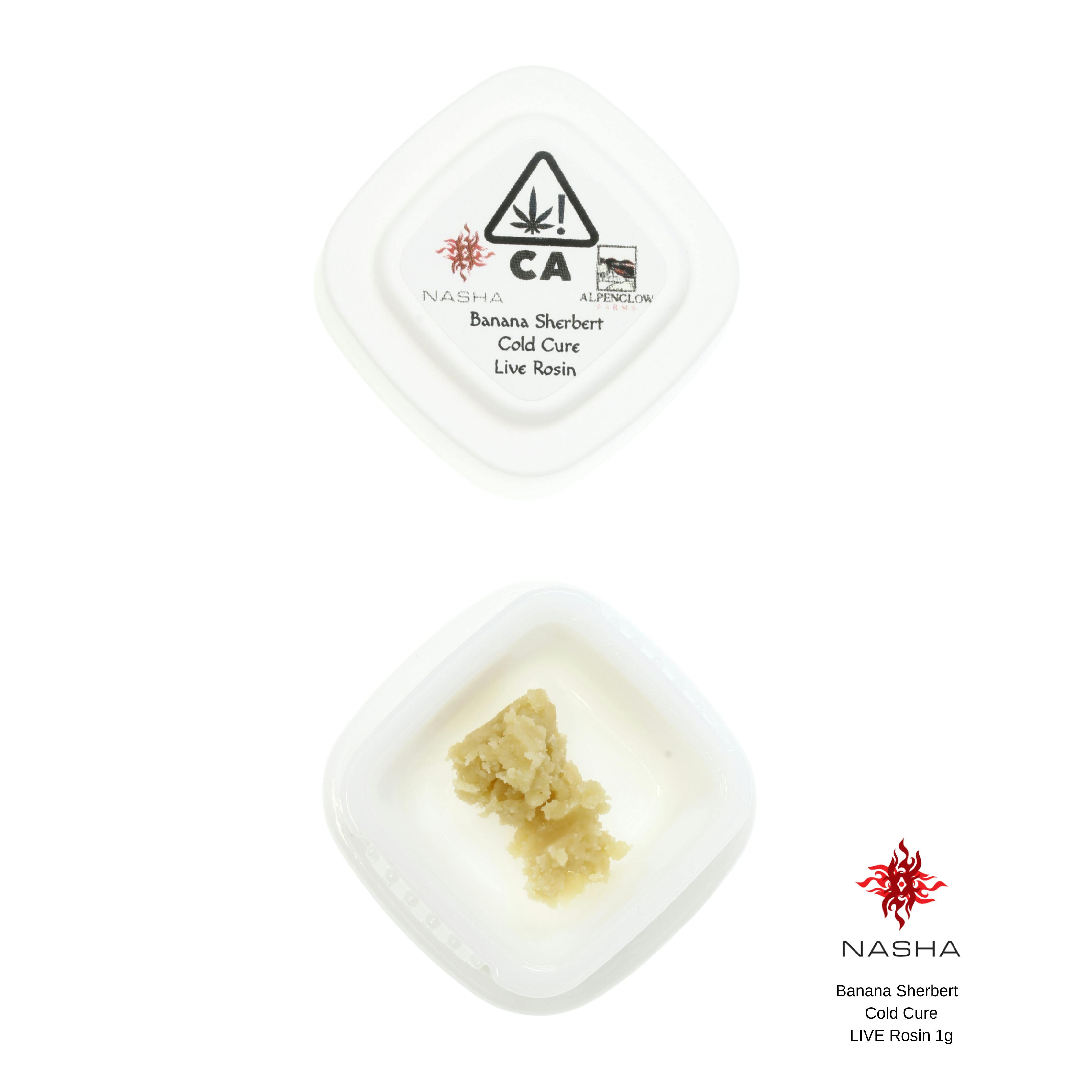 Banana Sherbert Cold Cure Live Rosin (Alpenglow Farm) - image 2