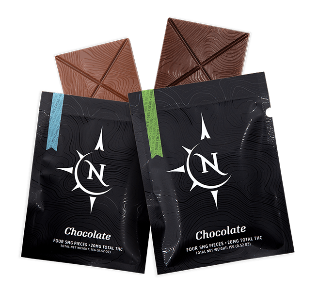 Great Northern Cannabis 20mg Milk Chocolate Square (Indica) 1:1 THC:CBD - image 3