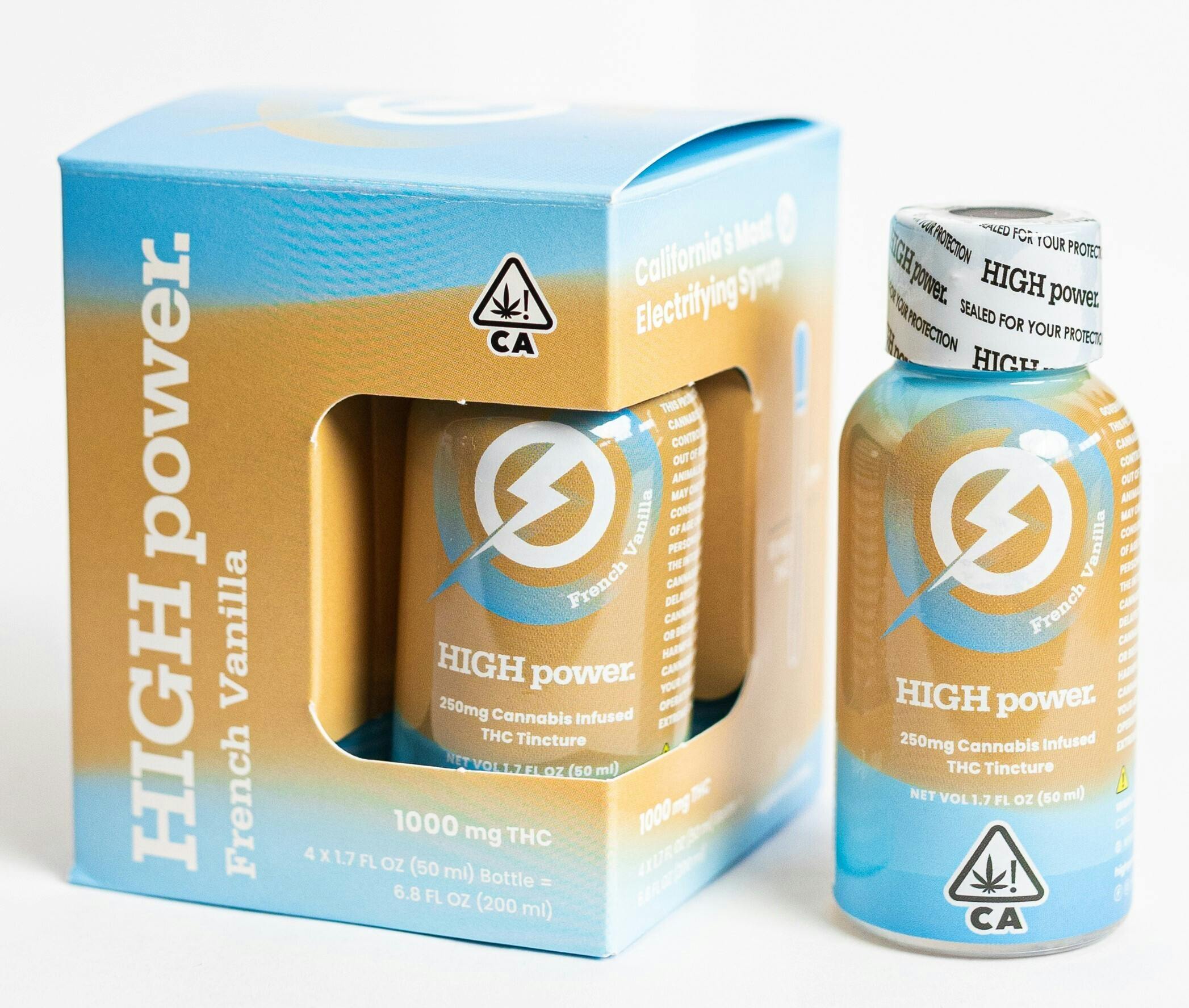 HIGH power syrup - French Vanilla 1000mg THC (4 Pack) - image 1