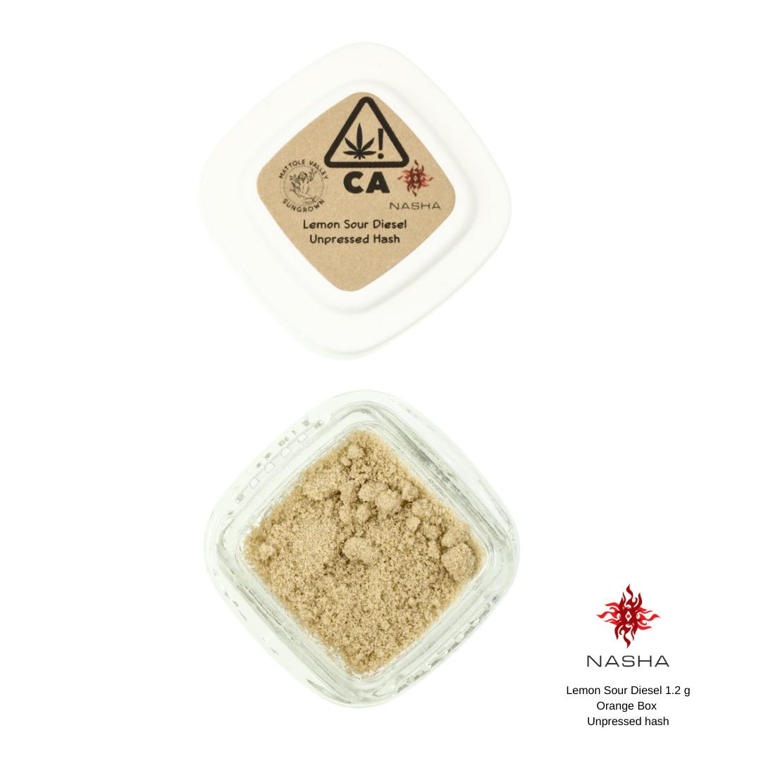 Lemon Sour Diesel 1.2 g Orange Unpressed Hash - image 2