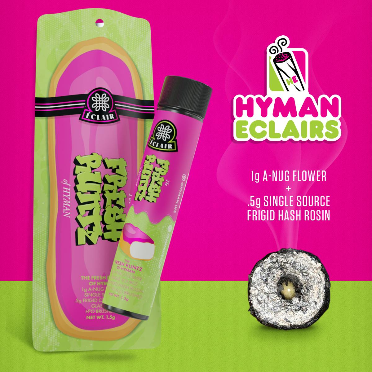 Fresh Runtz of HYMAN | 1.5G Eclair Handcraft | HYMAN | MED - image 1
