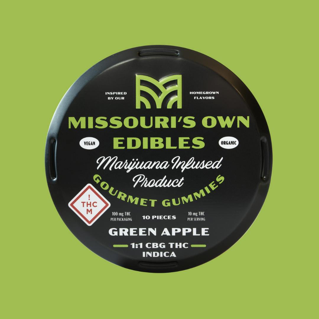 Missouri's Own Edibles- Green Apple (1:1 CBG, Indica) - image 1