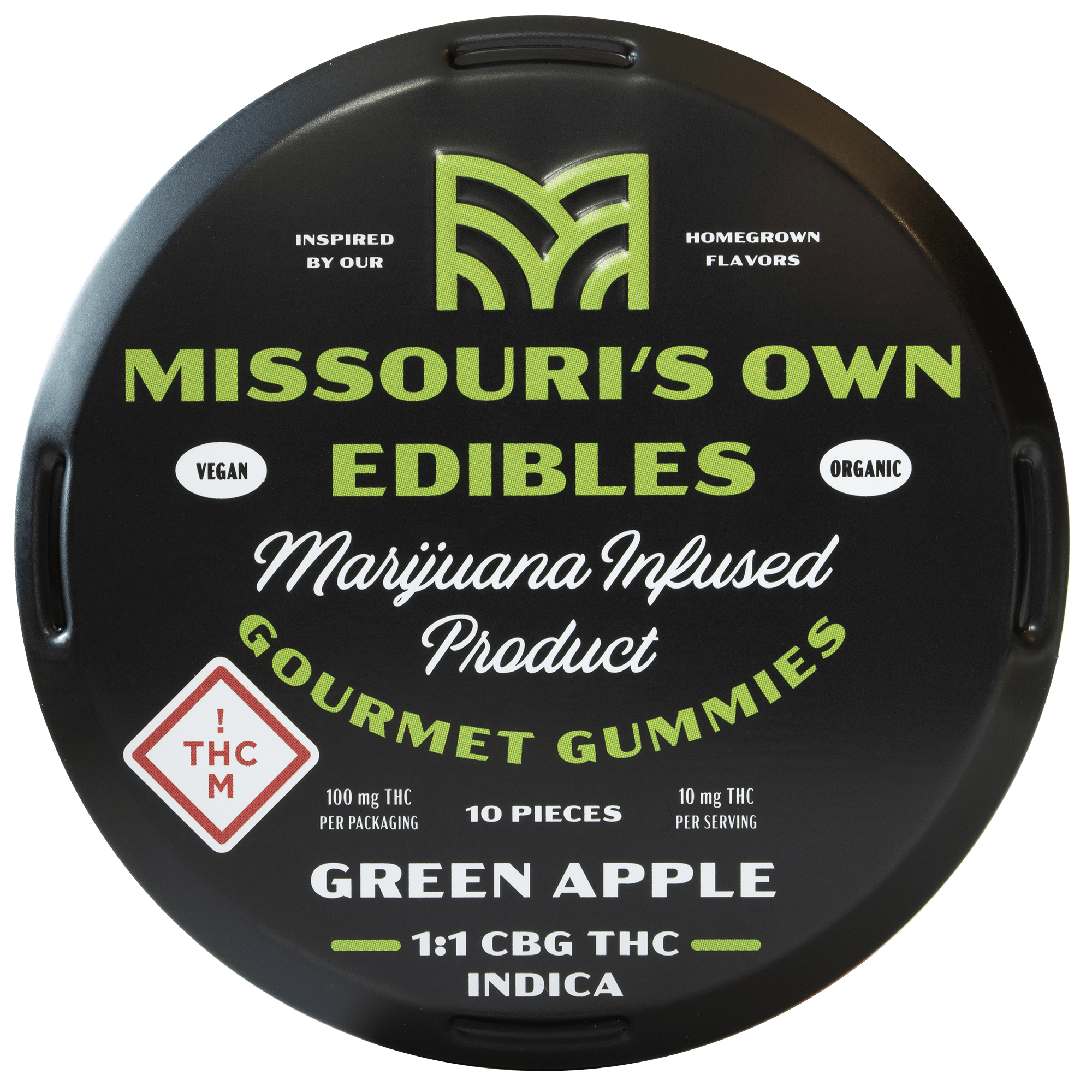 Missouri's Own Edibles- Green Apple (1:1 CBG, Indica) - image 2