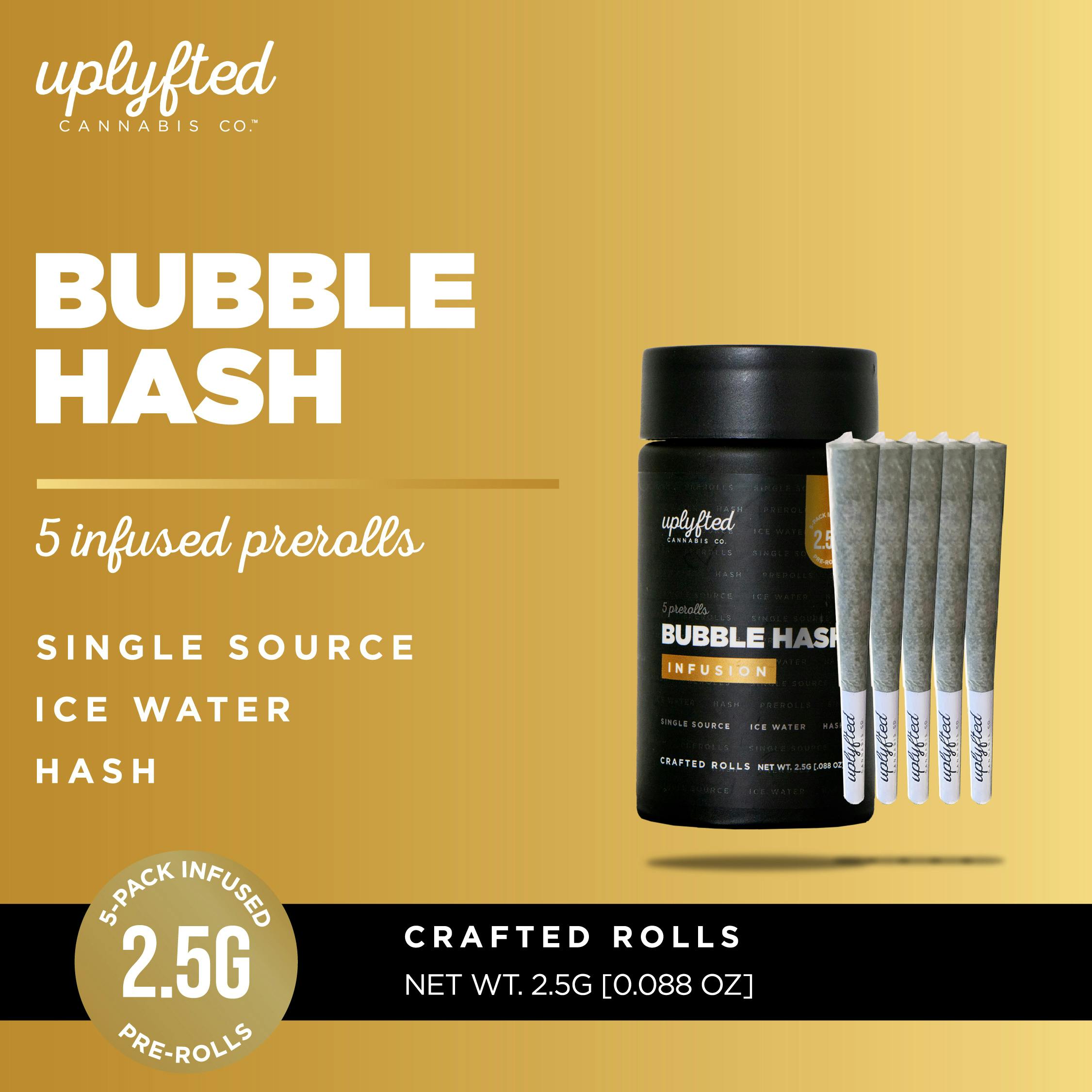 0.5g Bubble Hash Infused Pre-Rolls - 5 Pack - ANB x GNC - image 1