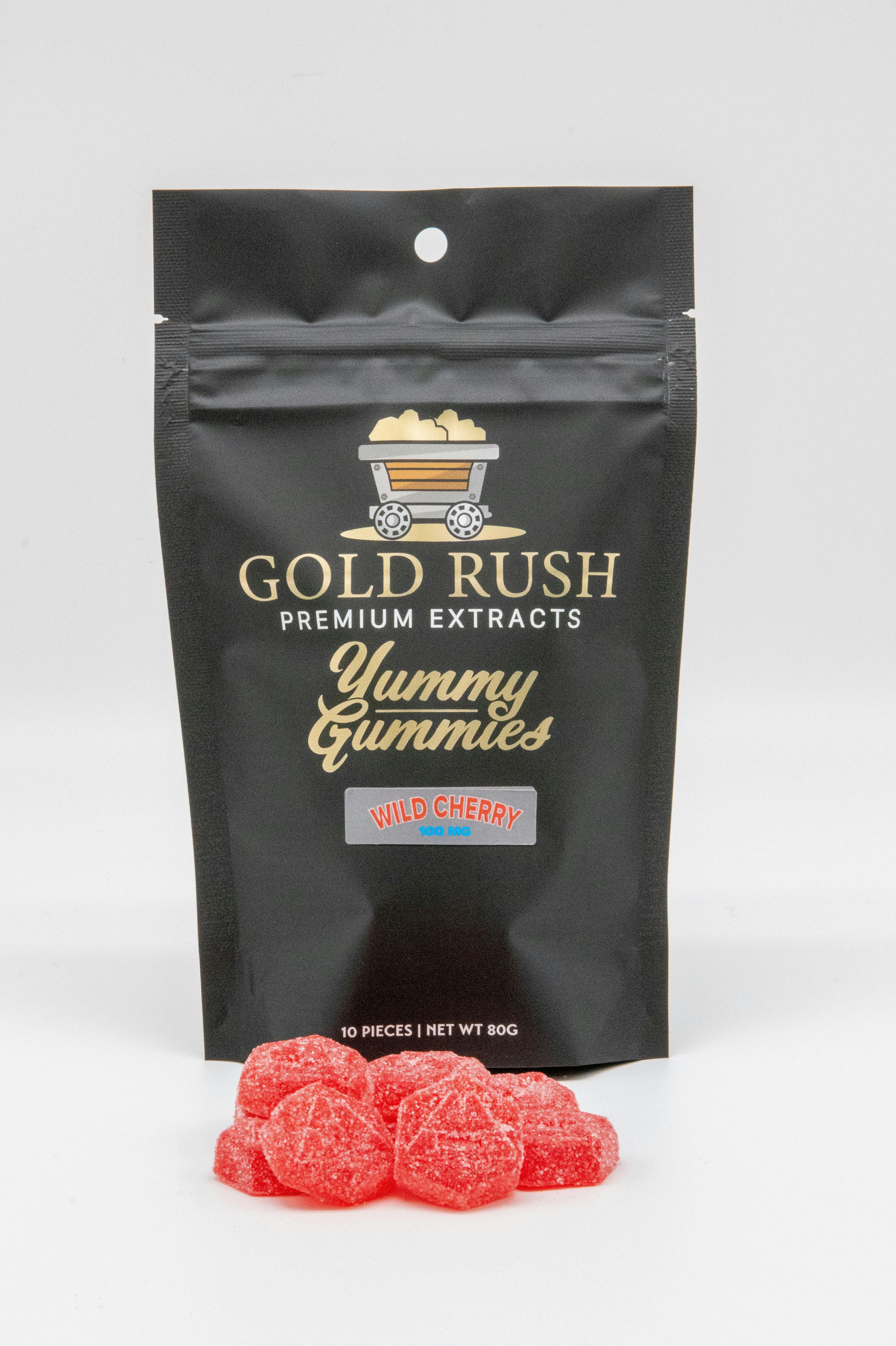 Gold Rush Wild Cherry Yummy Gummies 100mg-10pk - image 1