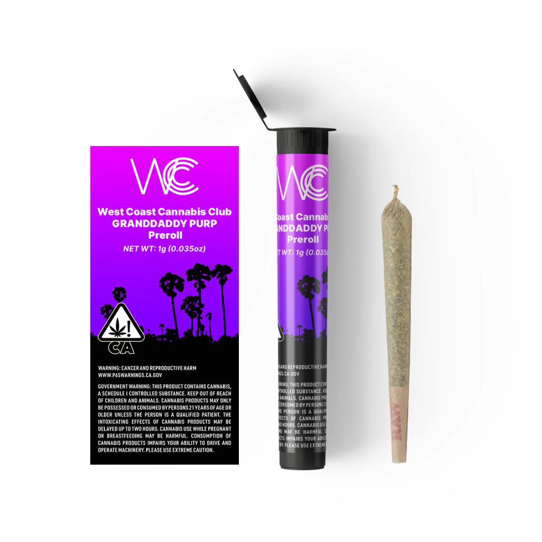 WCC | Granddaddy Purp Preroll - image 1