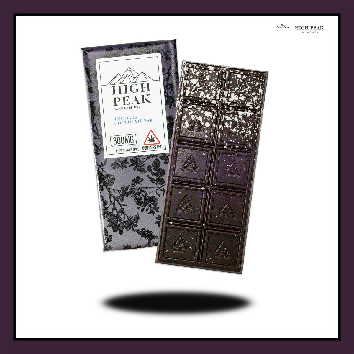 High Peak Cannabis Co. | 300mg Dark Chocolate Bars - image 1