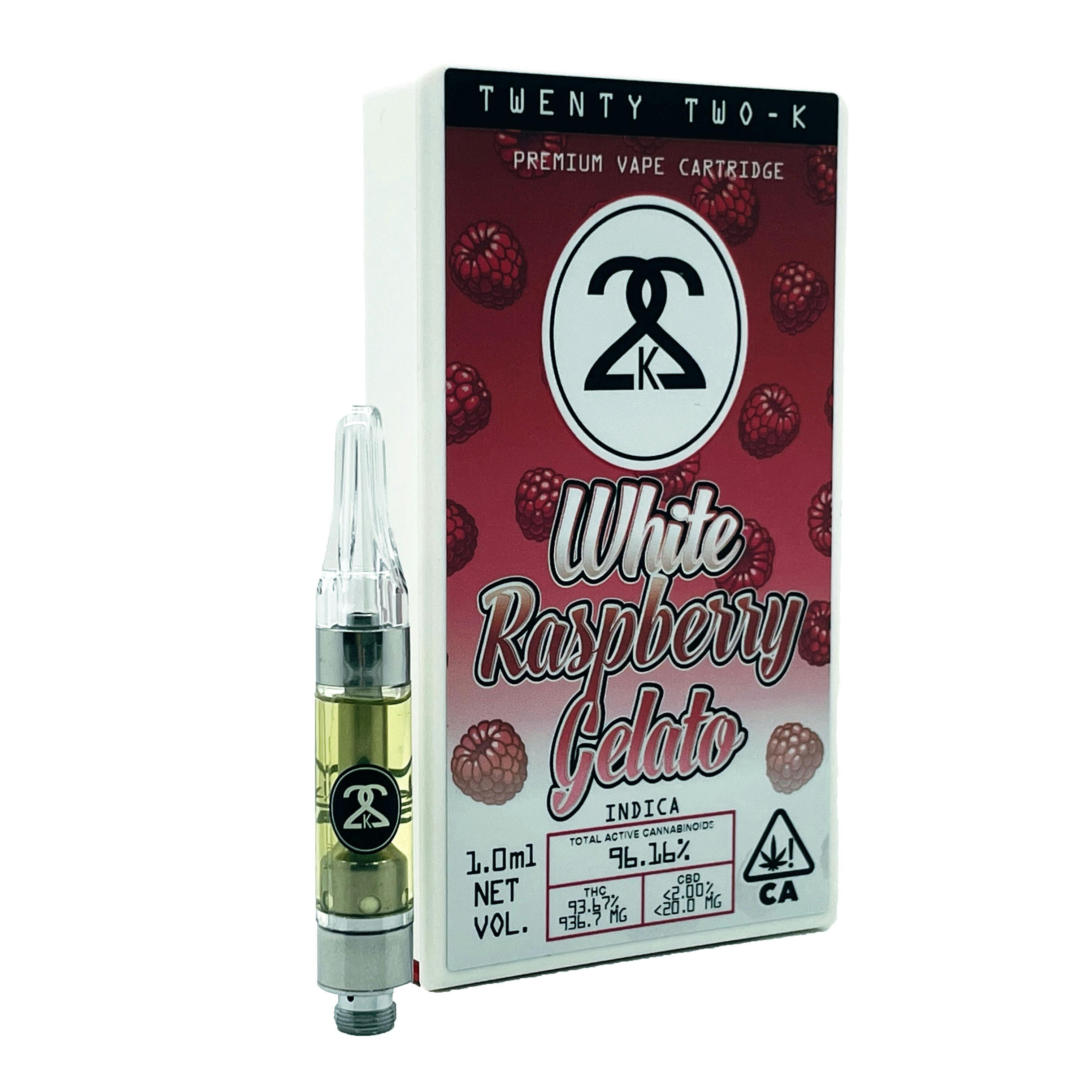 22K - White Raspberry Gelato - Cartridge - 1.0ml - image 1