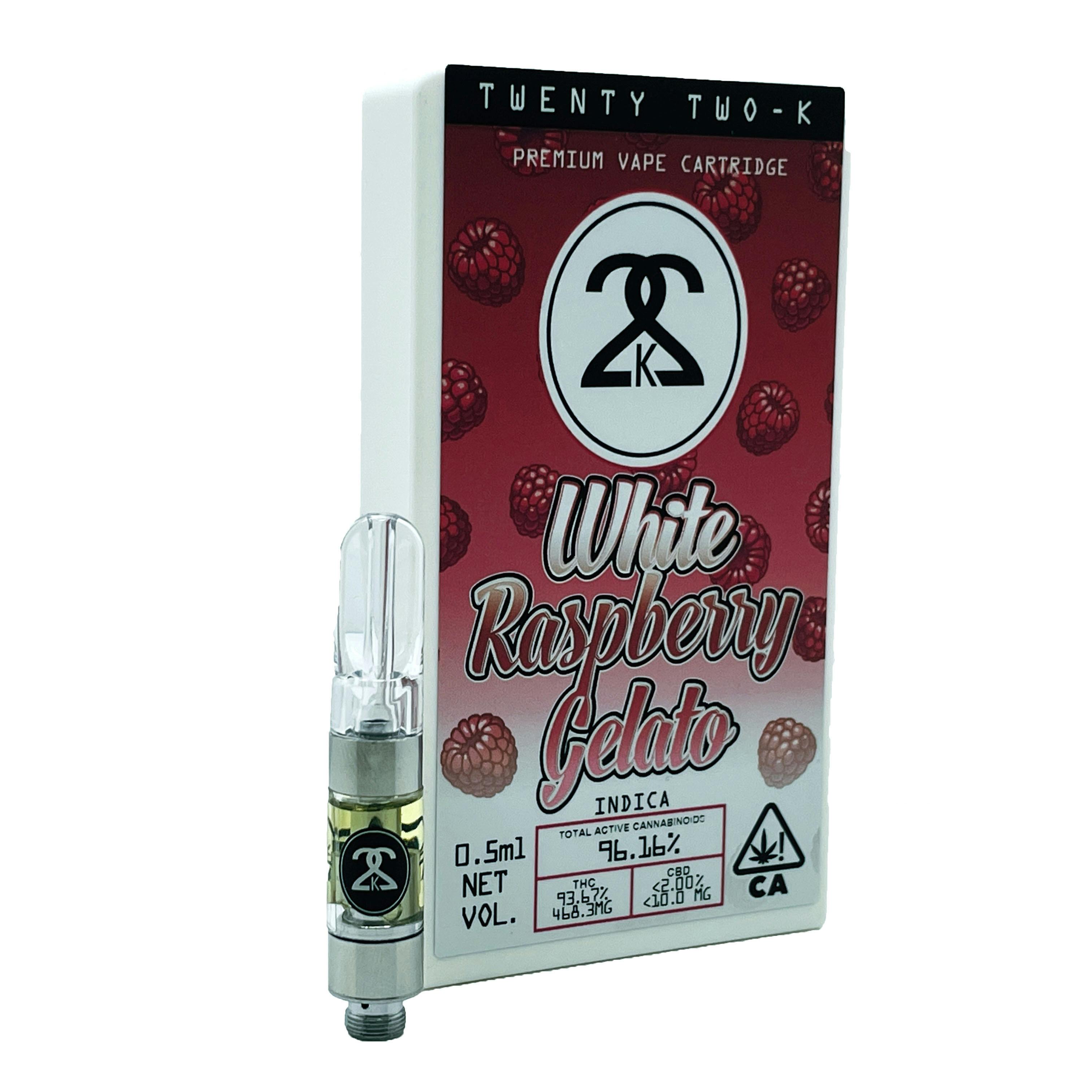 22K - White Raspberry Gelato - Cartridge - 0.5ml - image 1