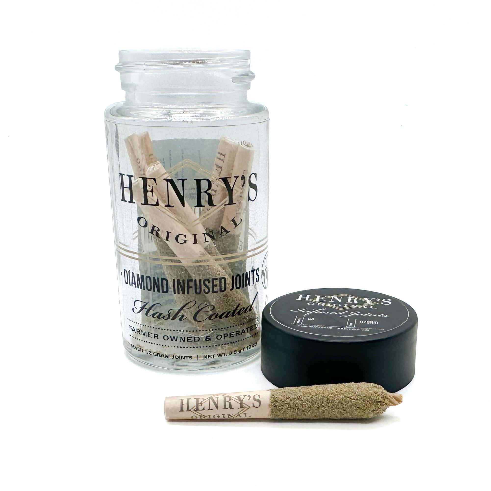 3.5g Total 7-Pack Diamond Infused Hash Coated Pre-Rolls (.5g)- C4 - image 2