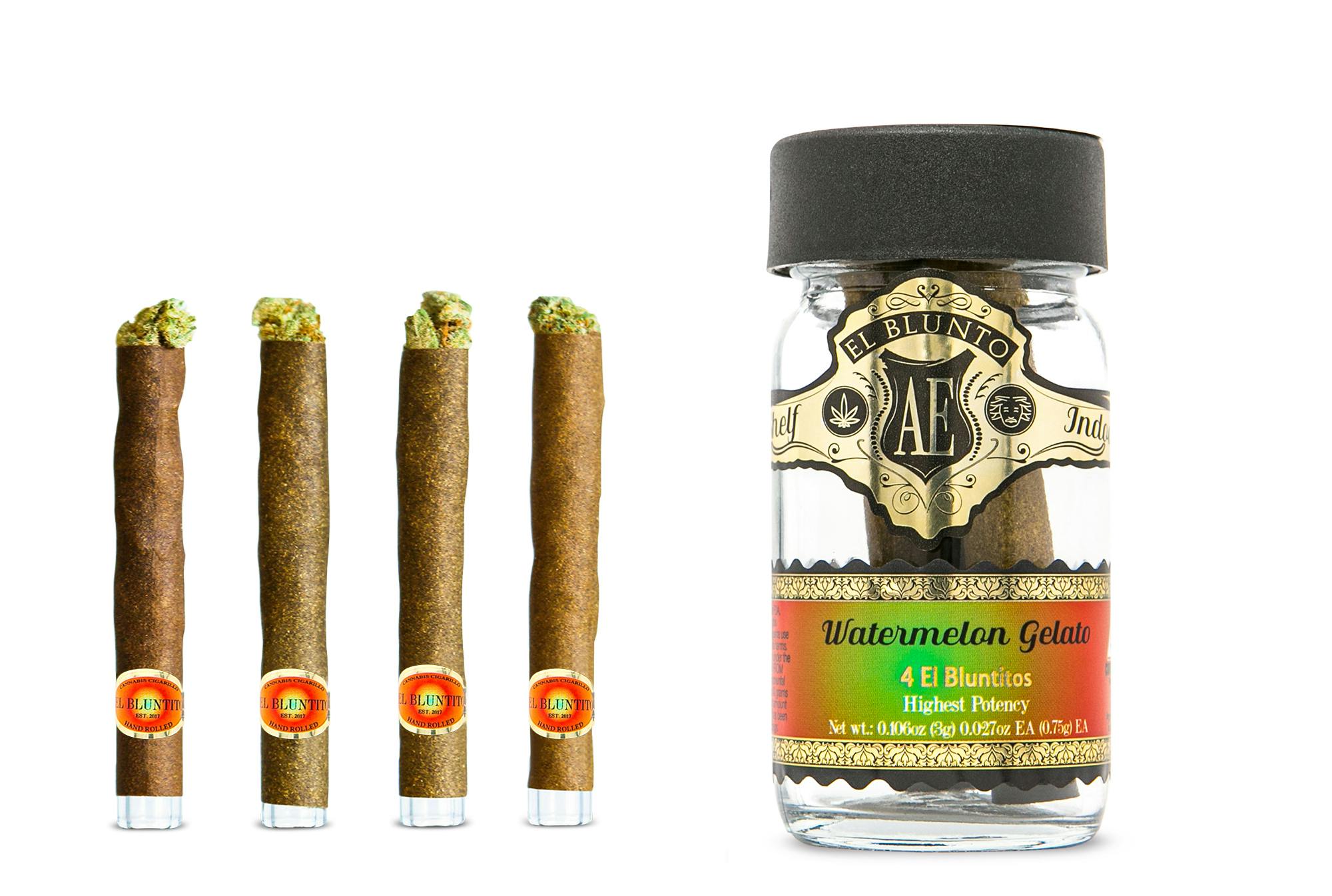 El Bluntito - 4-Pack - Watermelon Gelato - 4 x .75G [Mini Blunt Pack] - image 1