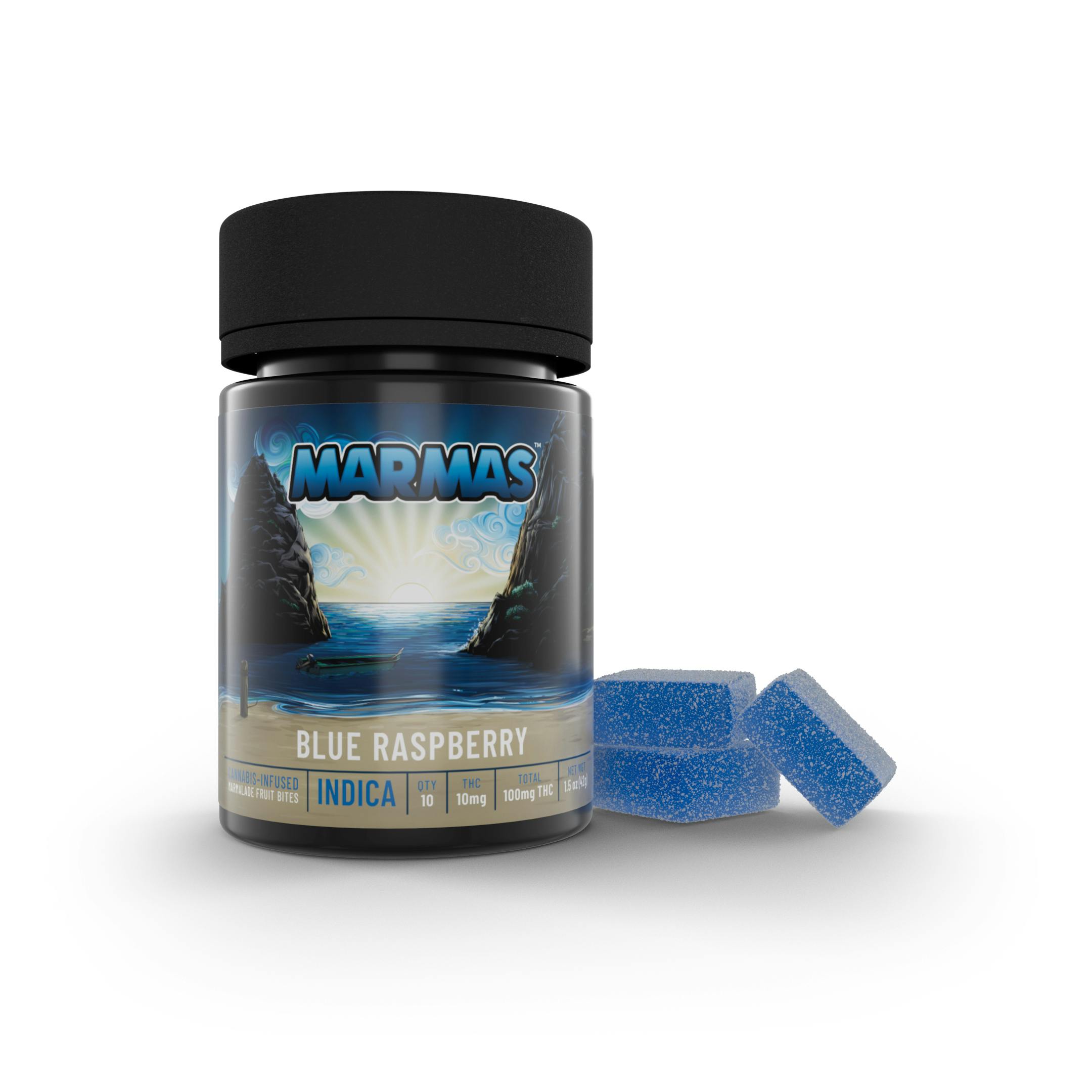 Blue Raspberry Marmalade Bites Indica 100mg - image 1
