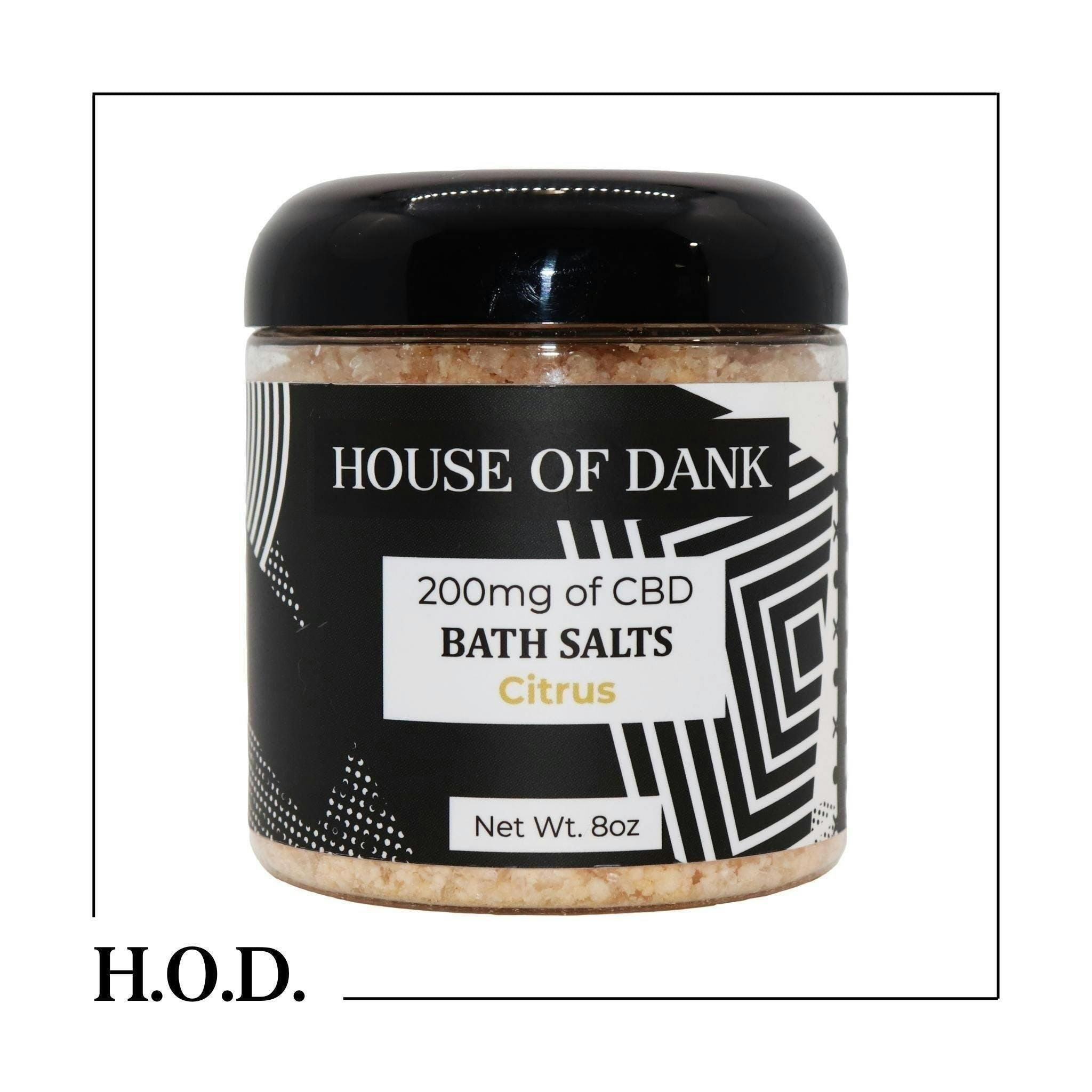 H.O.D. CBD Citrus Bath Salts 200mg - image 1
