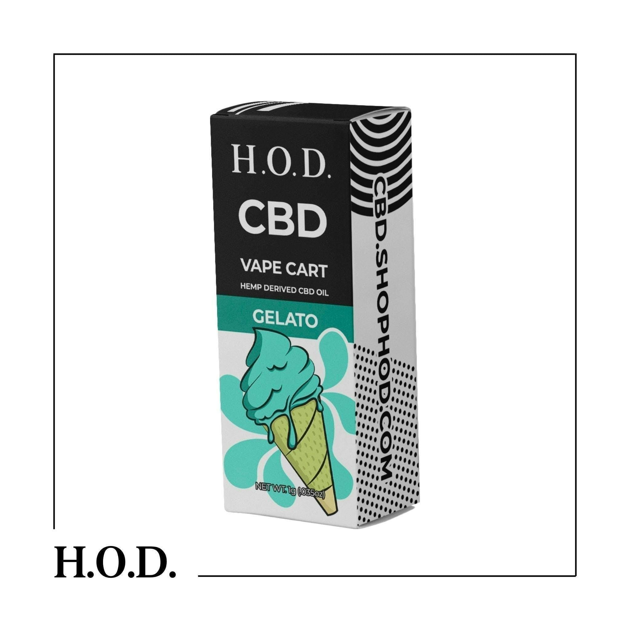 H.O.D. CBD Gelato Cart 1g - image 1