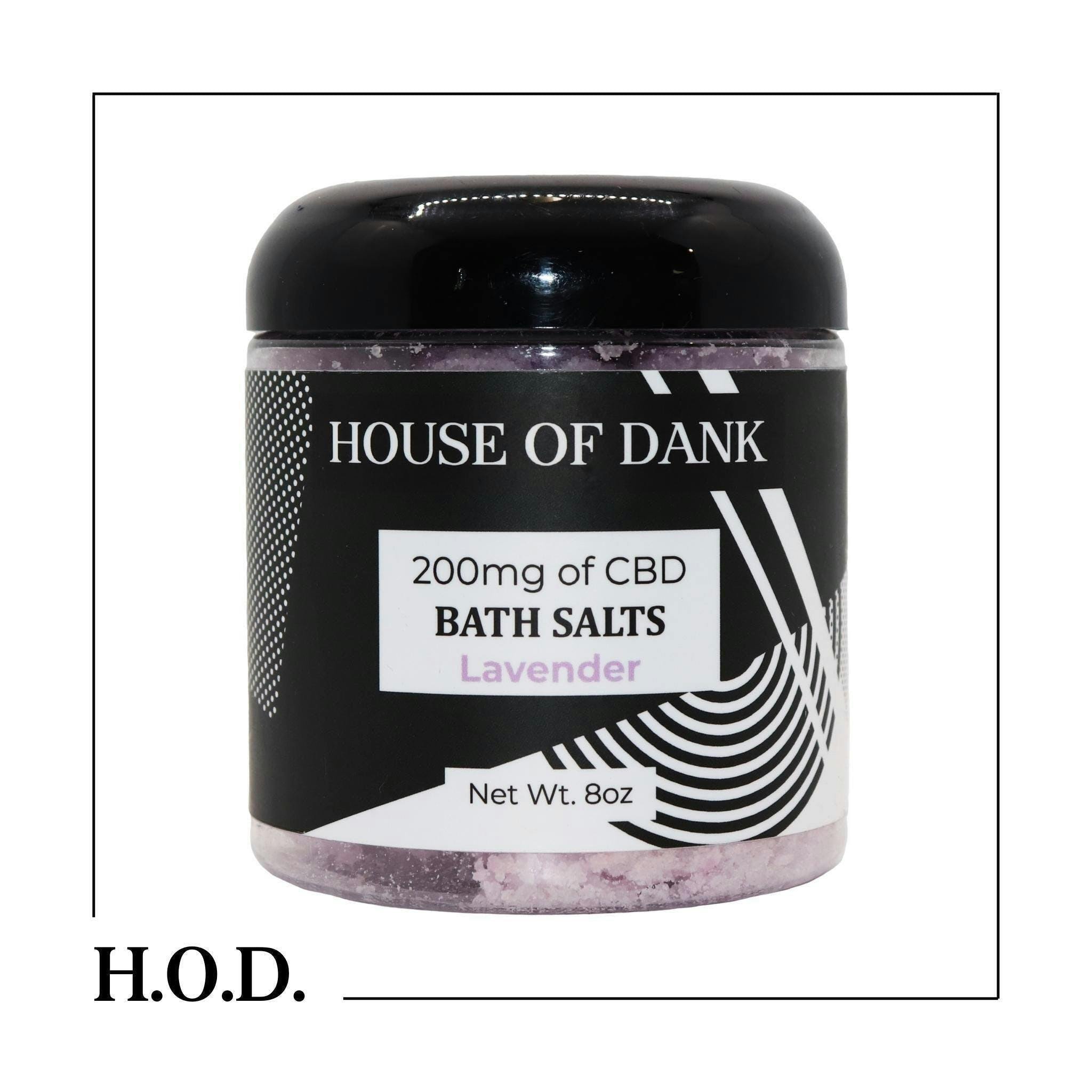 H.O.D. CBD Lavender Bath Salts 200mg - image 1