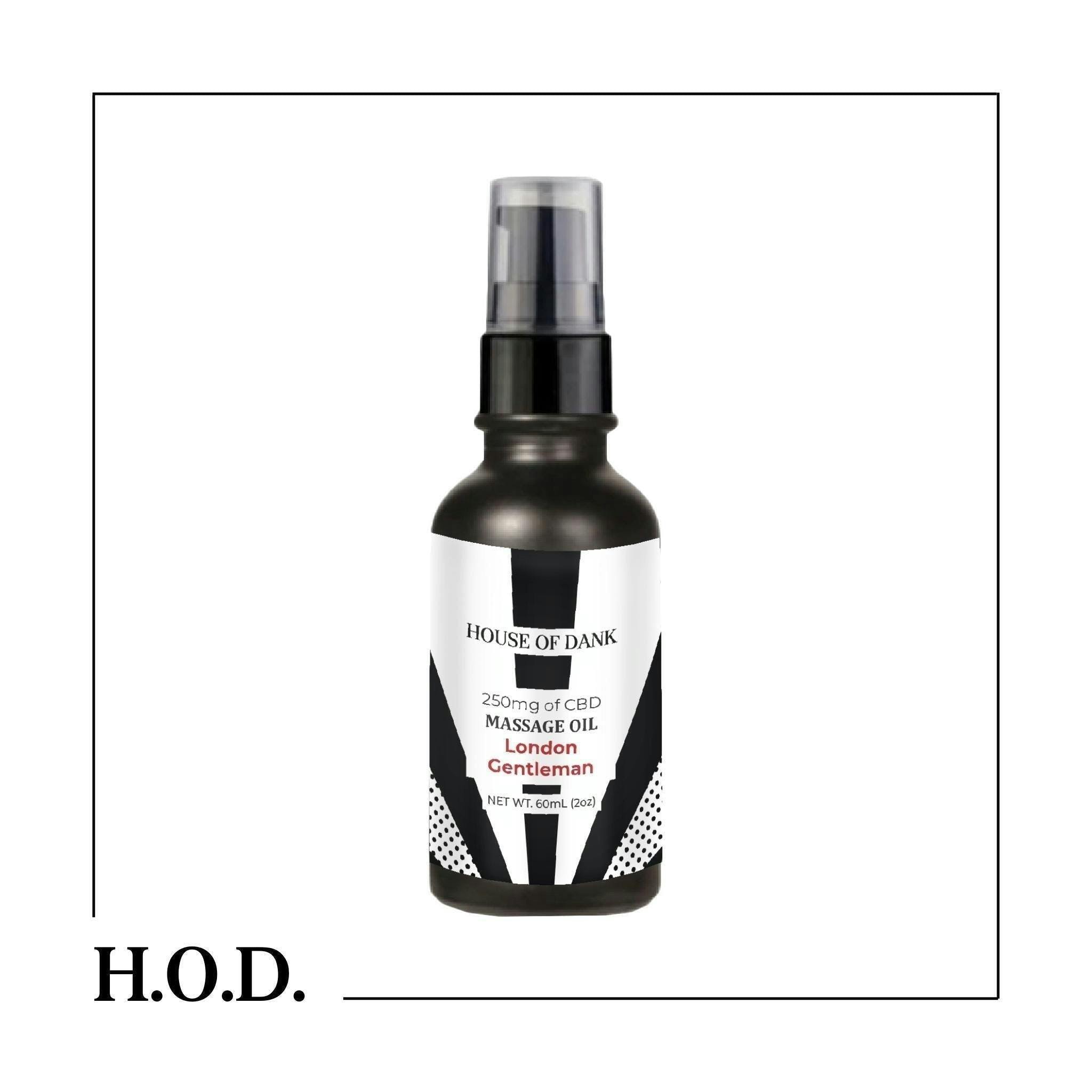 H.O.D. CBD London Gentlemen Massage Oil 250mg - image 1