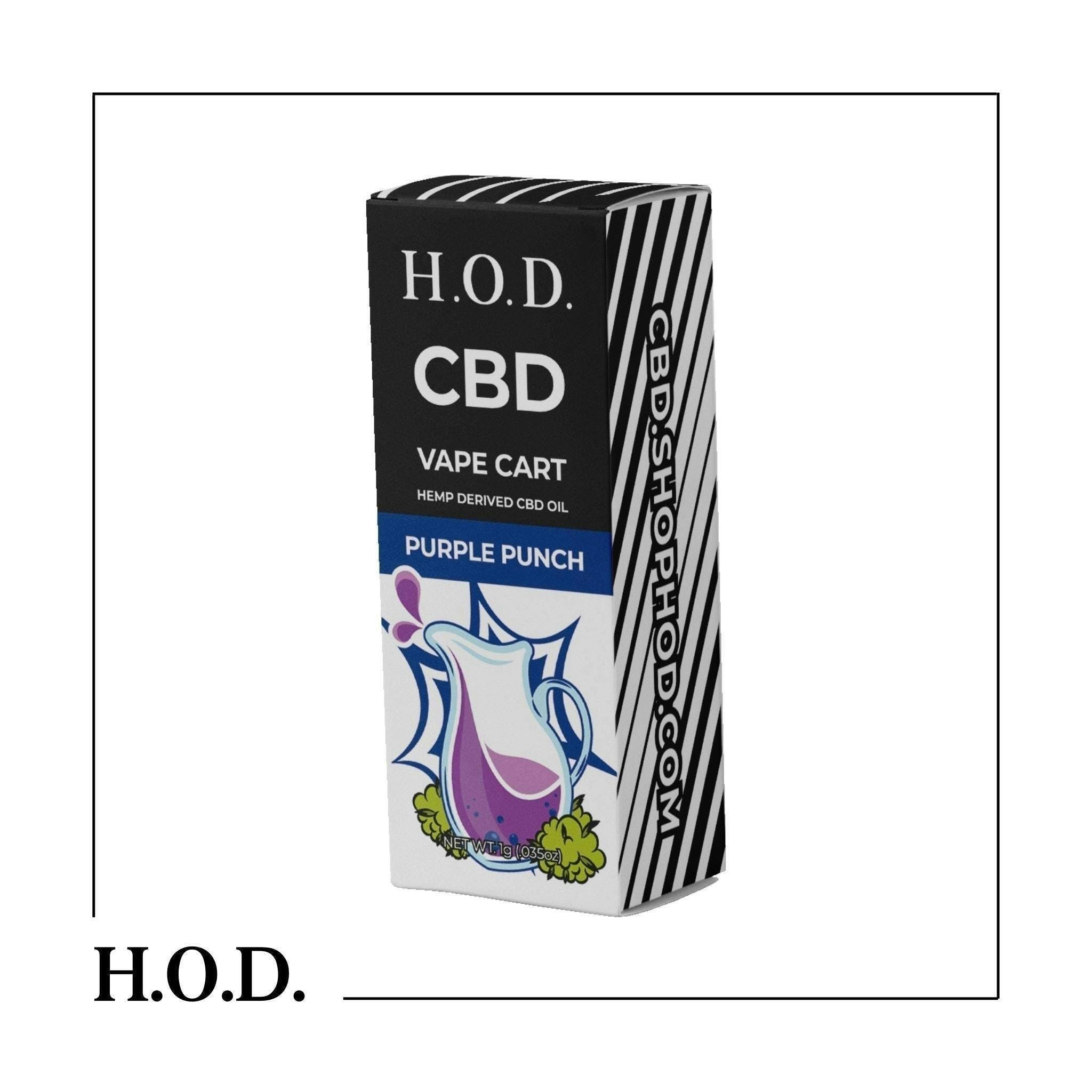 H.O.D. CBD Purple Punch Cart 1g - image 1