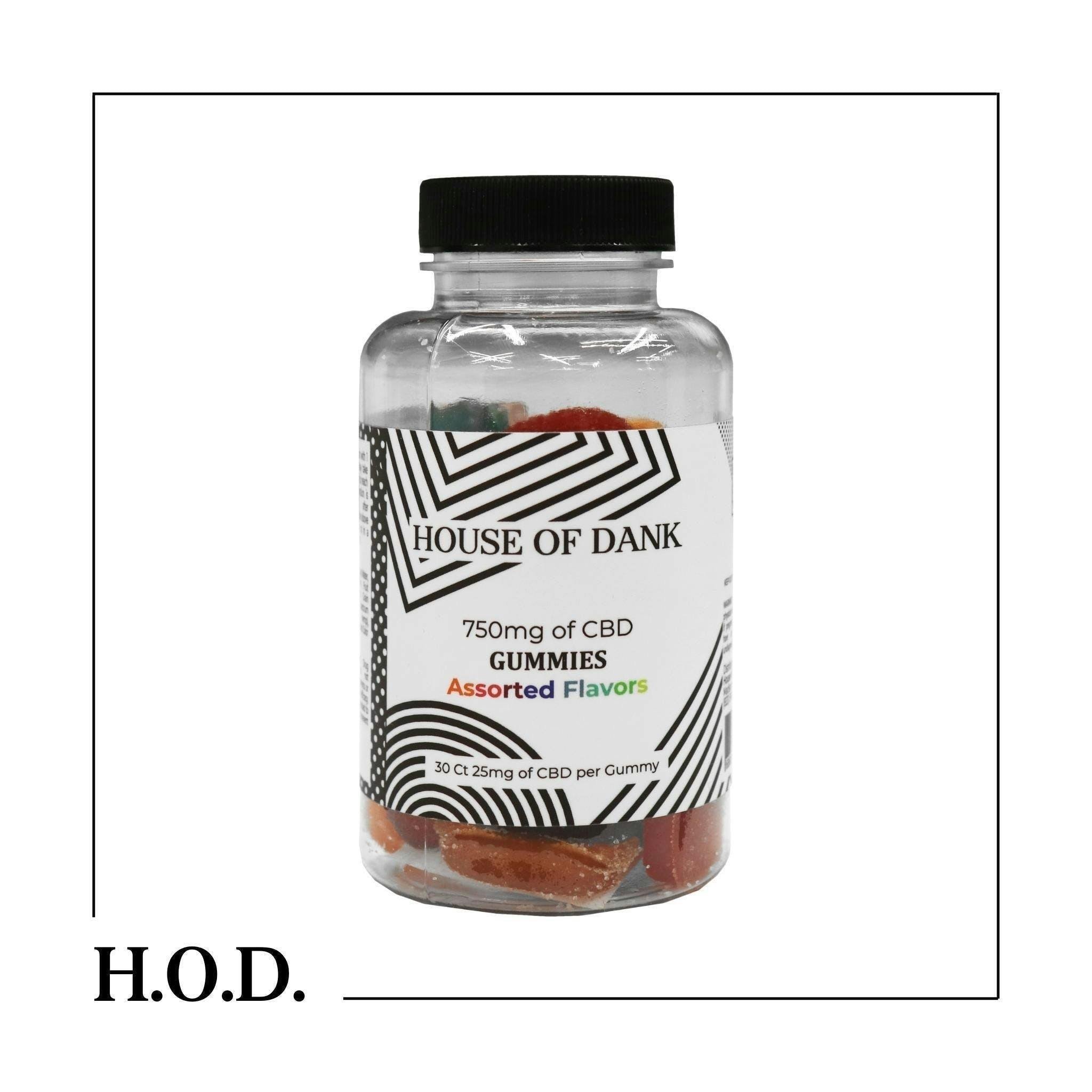 H.O.D. CBD Variety Flavor Full Spectrum Gummies 750mg - image 1