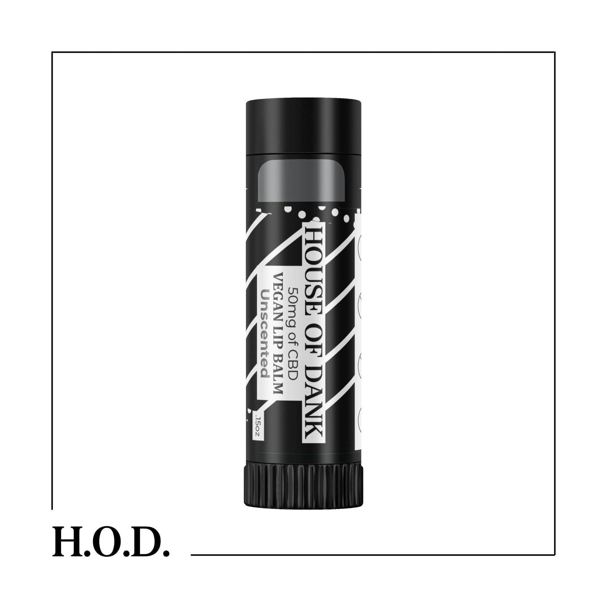 H.O.D. CBD Vegan Unscented Lip Balm 50mg - image 1