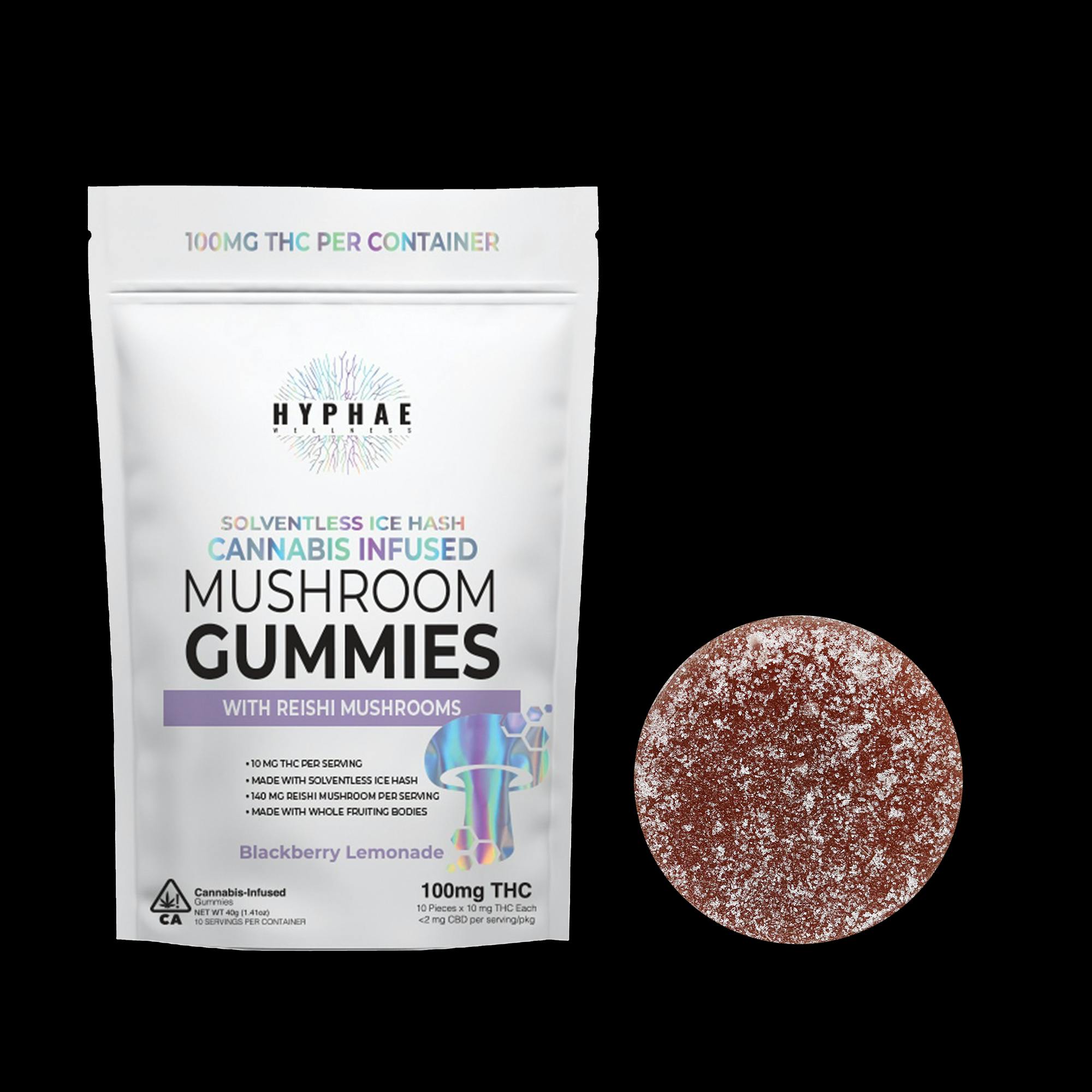 Hyphae Wellness Reishi Mushroom Gummies - 100mg - image 1