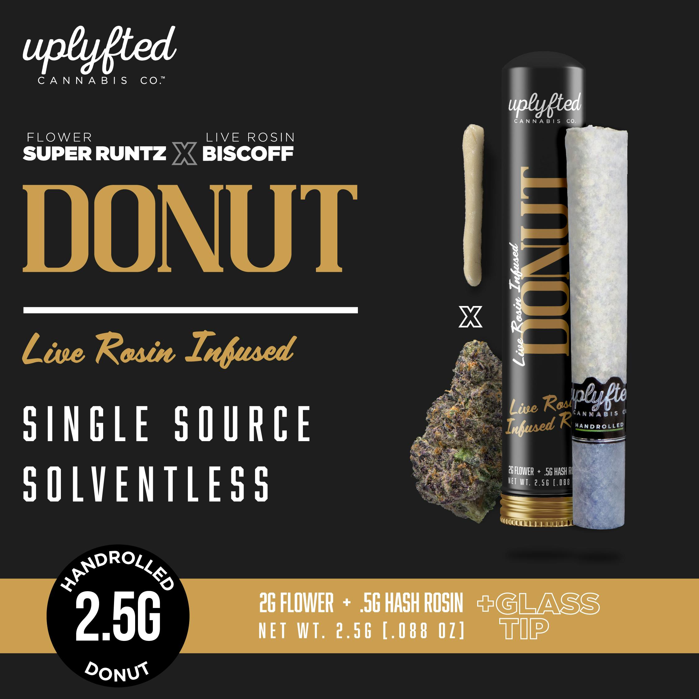 2.5g Live Rosin Donut - Super Runtz x Biscoff Live Rosin - image 1