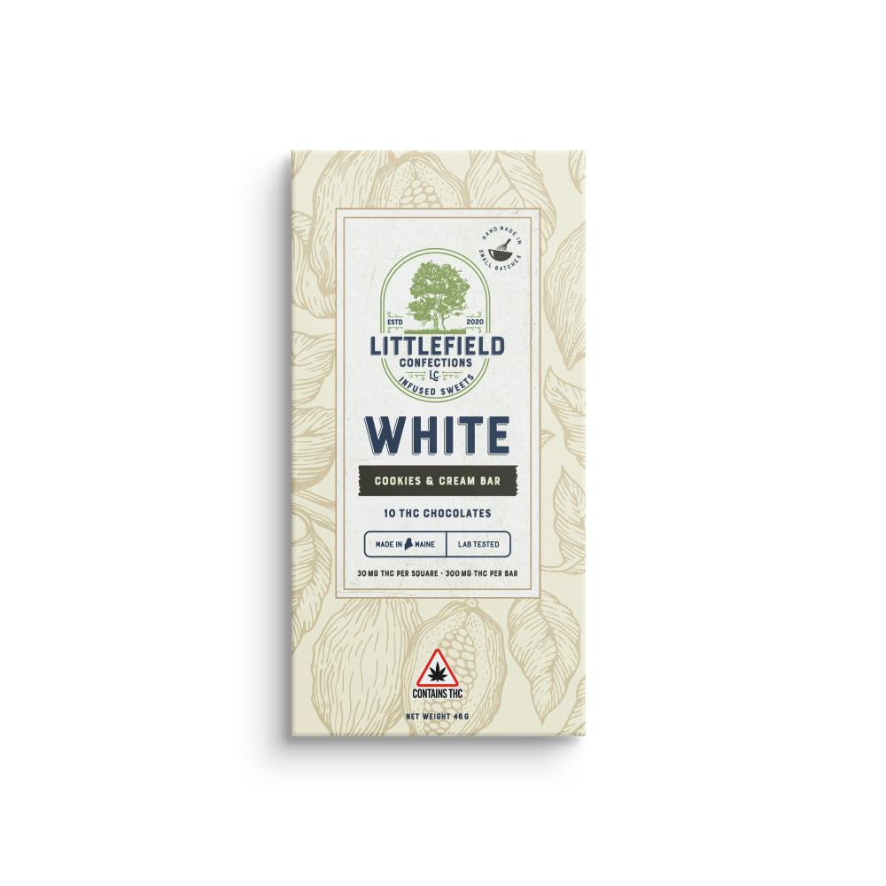 Cookies And Cream THC White Chocolate Bar 30mg/pc 300mg Total - image 1