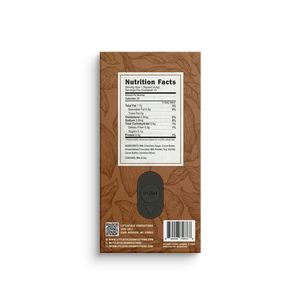 Plain Milk Chocolate THC Bar 30mg/pc 300mg Total - image 2