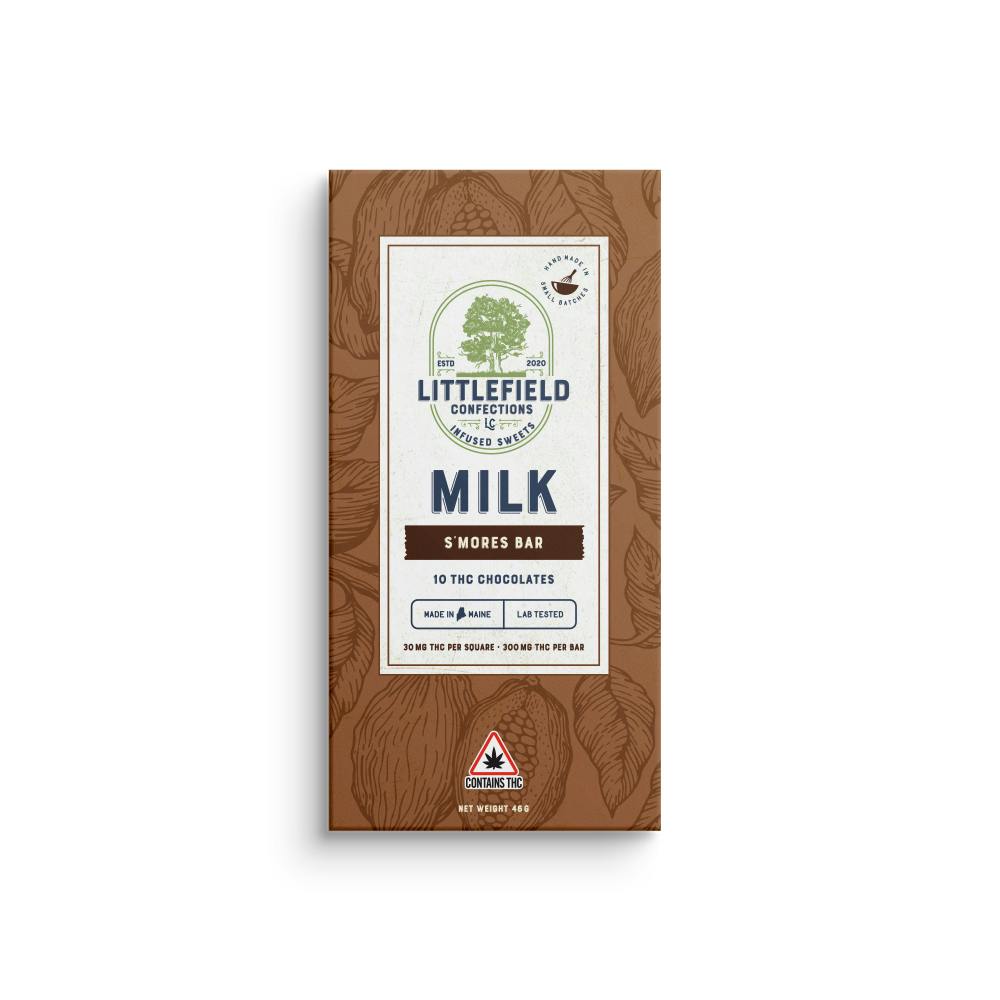 S'mores THC Milk Chocolate Bar 10mg/pc 300mg Total - image 1