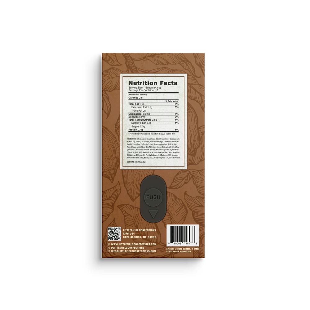 S'mores THC Milk Chocolate Bar 10mg/pc 300mg Total - image 2