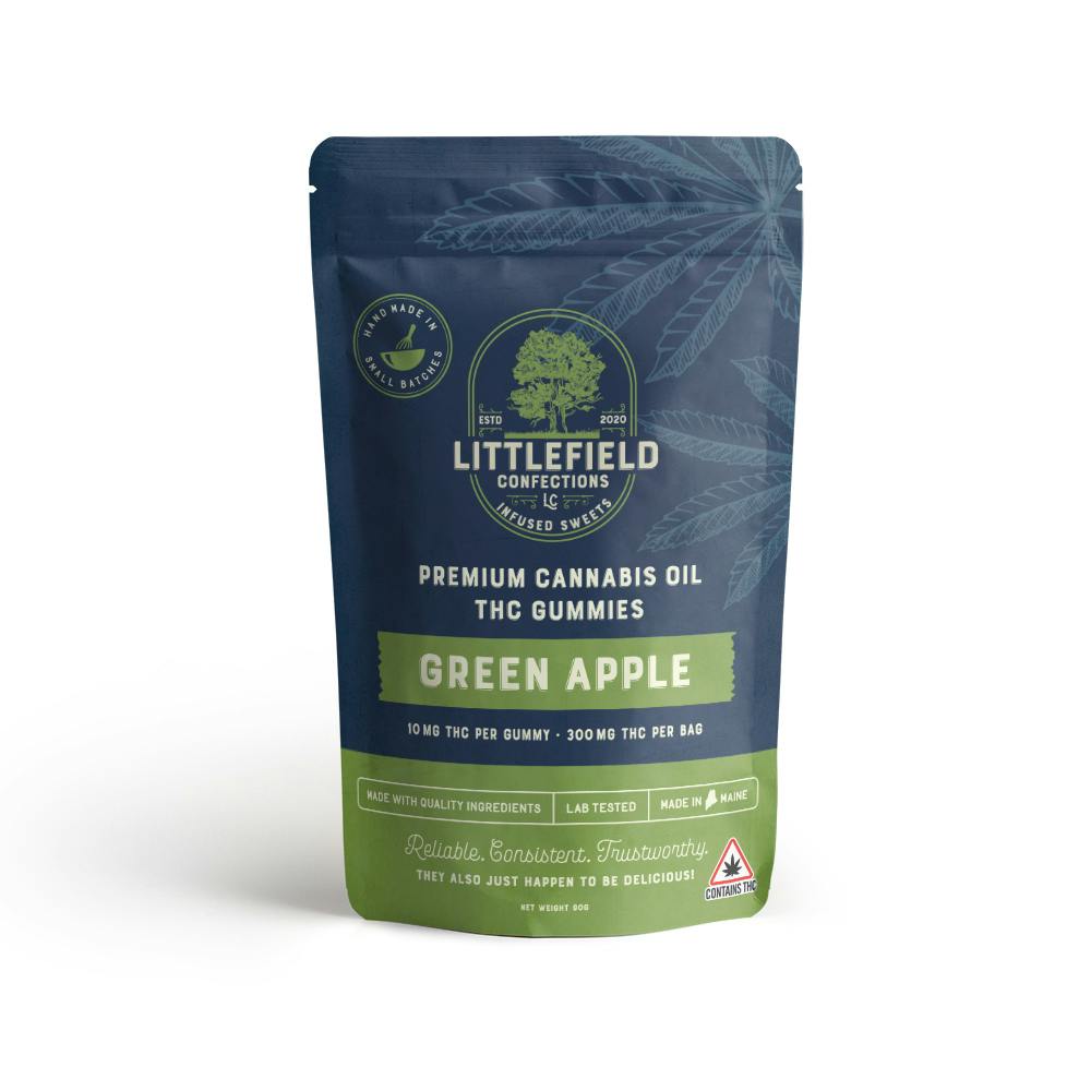 Green Apple THC Gummies 10mg/pc 300mg Total - image 1
