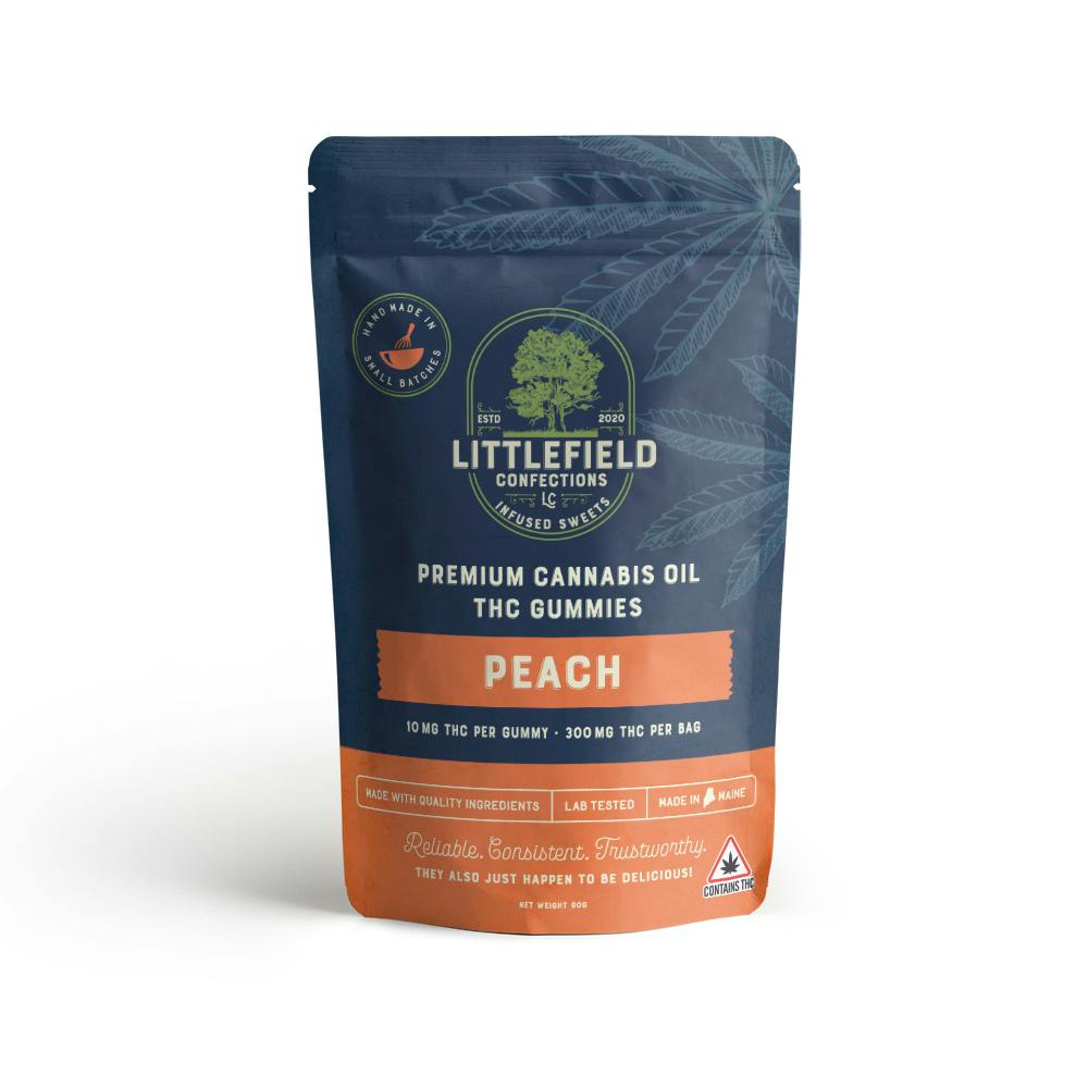 Peach THC Gummies 10mg/pc 300mg Total - image 1
