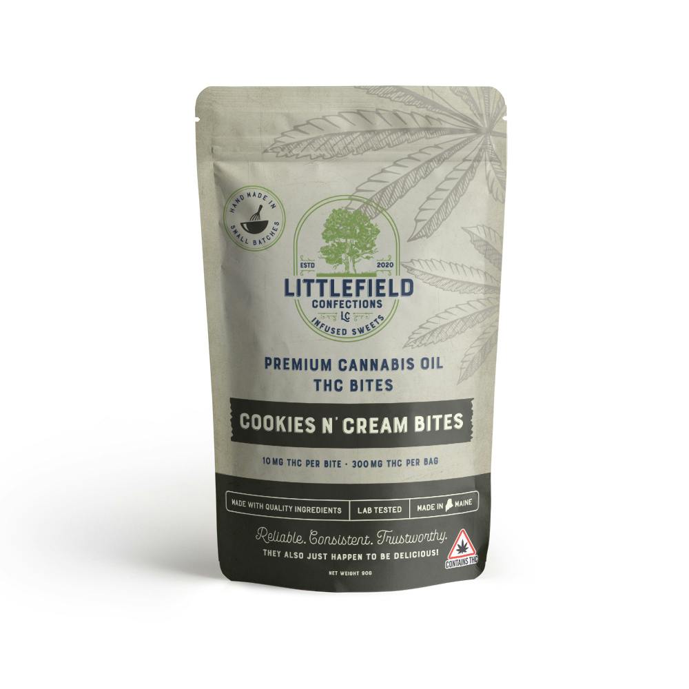Cookies & Cream THC Bites 10mg/pc 300mg Total - image 1
