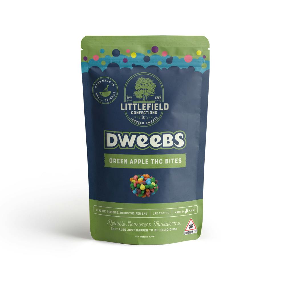 Green Apple THC Dweebs 15mg/pc 300mg Total - image 1