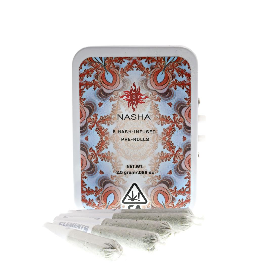 Hash Infused PreRolls - 5 pack - Guava Gift x Papaya Bomb - image 1