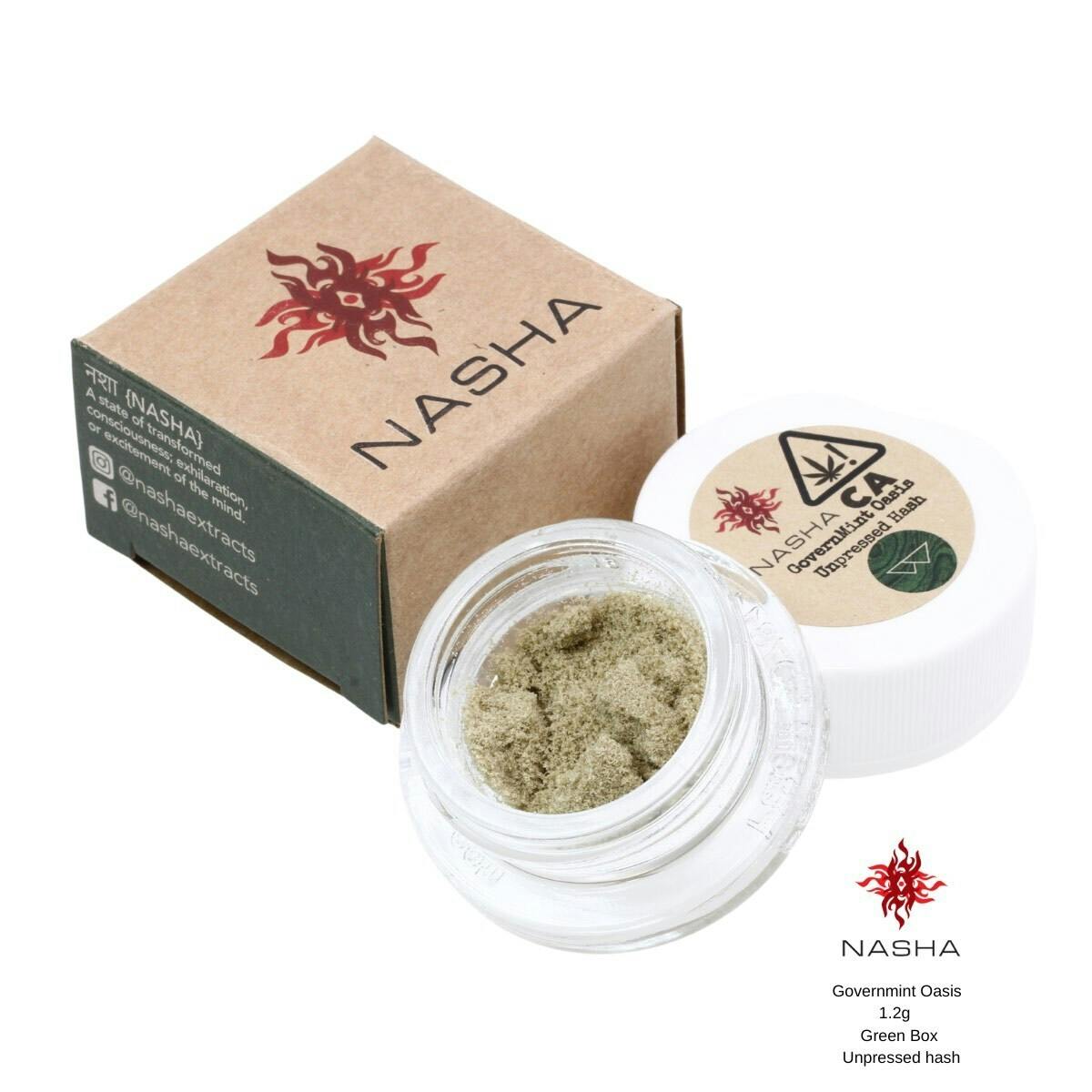 Governmint Oasis 1.2g Green Unpressed Hash (Whitethorn Valley) - image 3