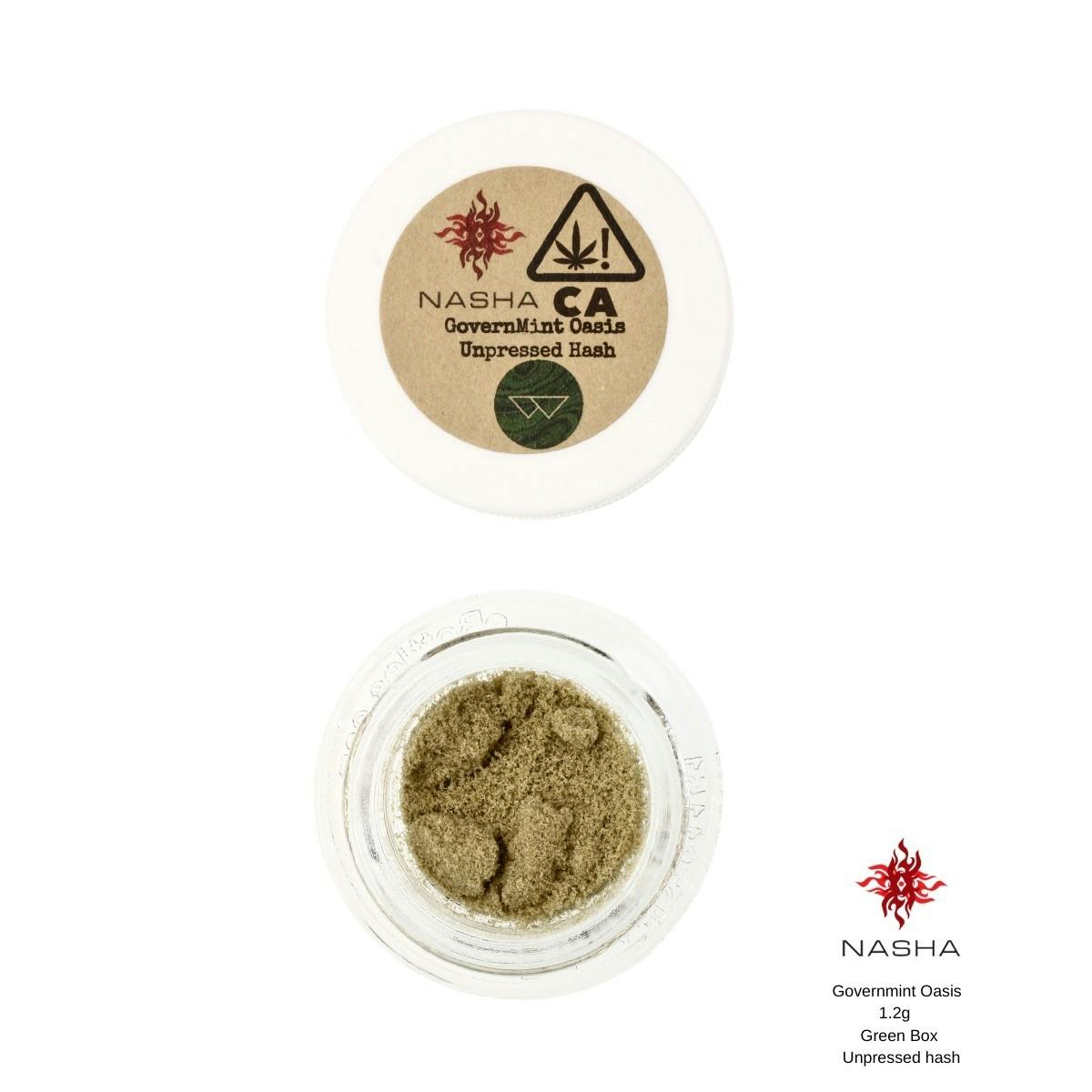 Governmint Oasis 1.2g Green Unpressed Hash (Whitethorn Valley) - image 2