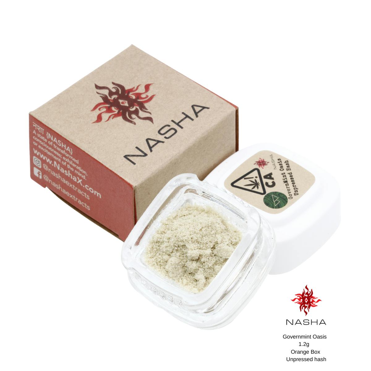 Governmint Oasis 1.2g Orange Unpressed Hash (Whitethorn Valley) - image 3
