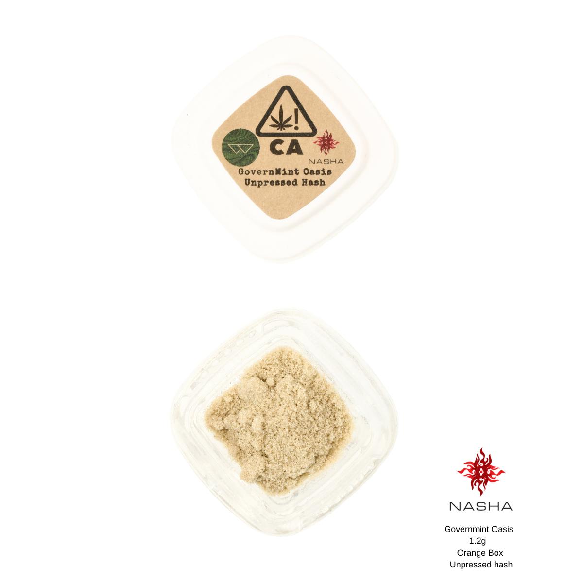 Governmint Oasis 1.2g Orange Unpressed Hash (Whitethorn Valley) - image 2