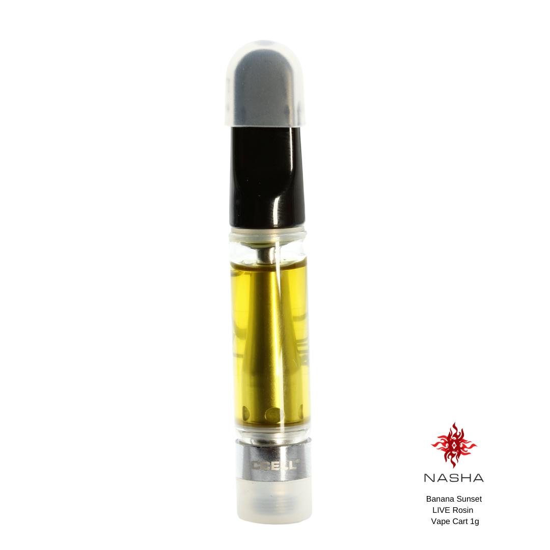 Banana Sunset Live Rosin Vape Cart 1 gram - image 1