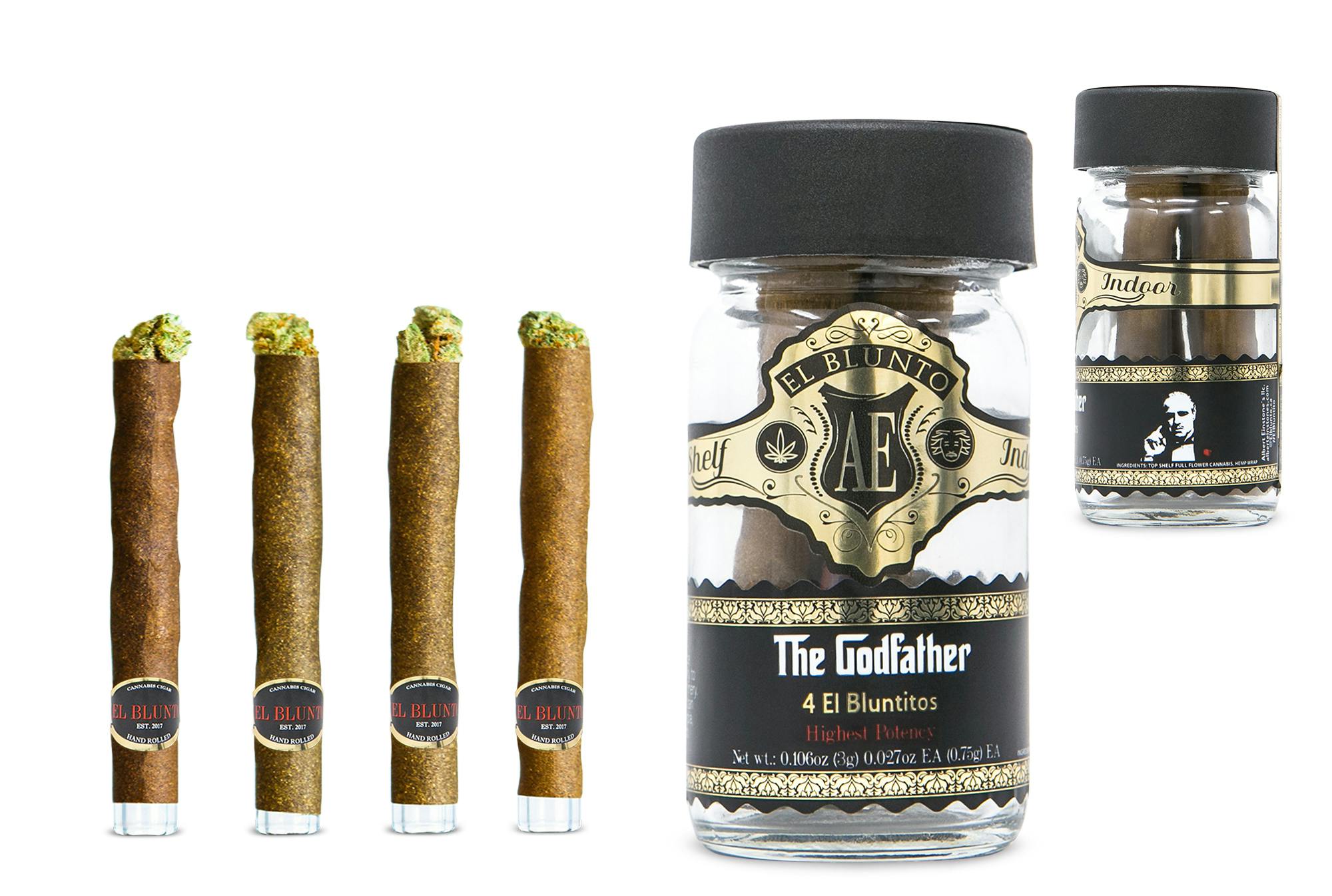 El Bluntito - 4-Pack - The Godfather - 4 x .75G [Mini Blunt Pack] - image 1