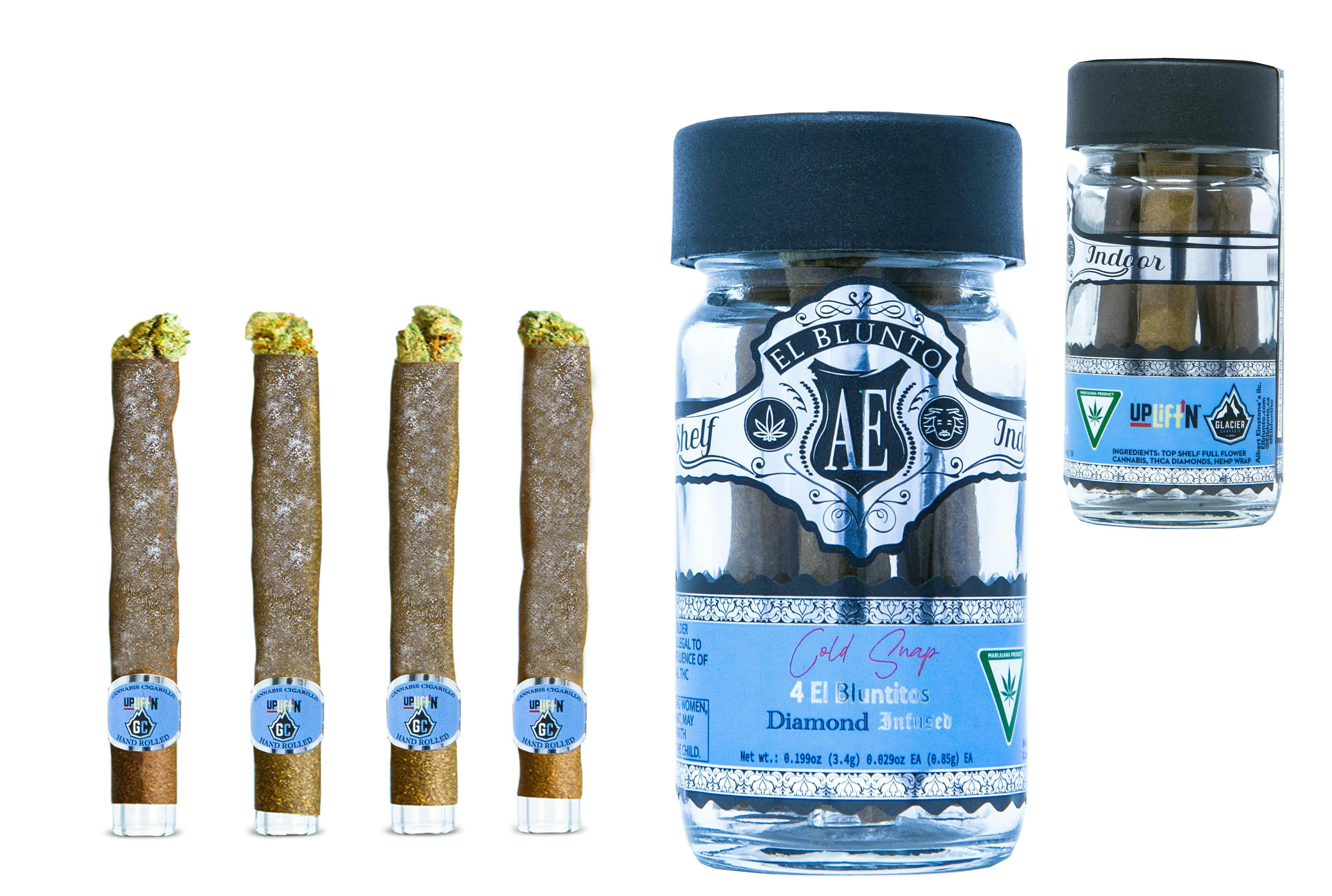 El Bluntito x Uplift’N - 4-Pack - Cold Snap - 4 x .85G - Diamond Infused - image 1