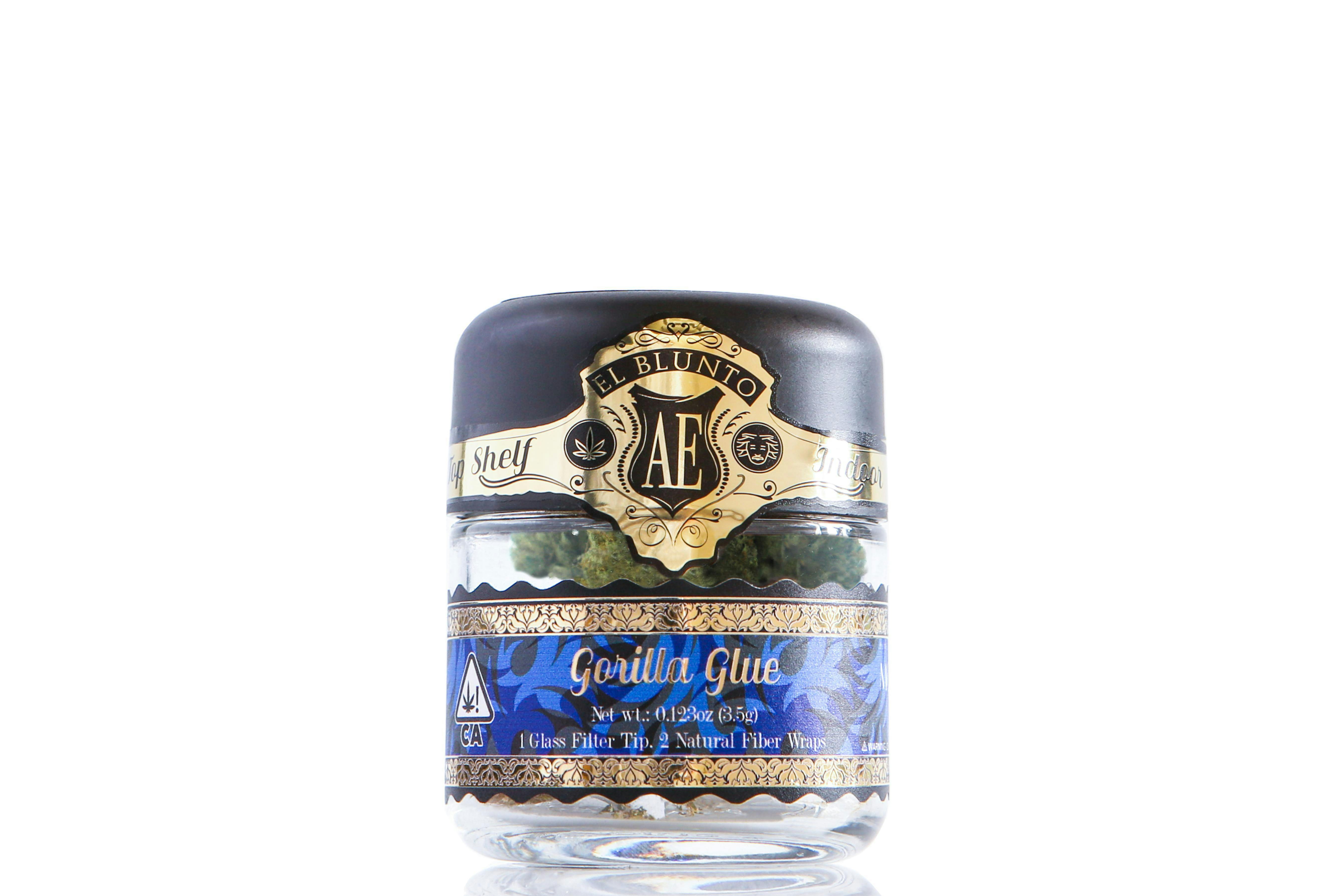 El Blunto x Monterolla Roll Your Own Blunt Flower Jar - Gorilla Glue - 3.5G - image 1
