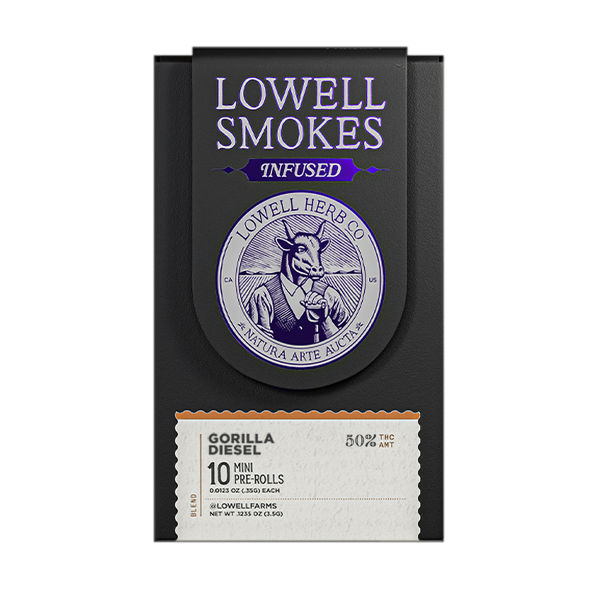 Lowell Smokes | 4g Quicks Pre-Roll Infused Pack | Gorilla Diesel - image 1