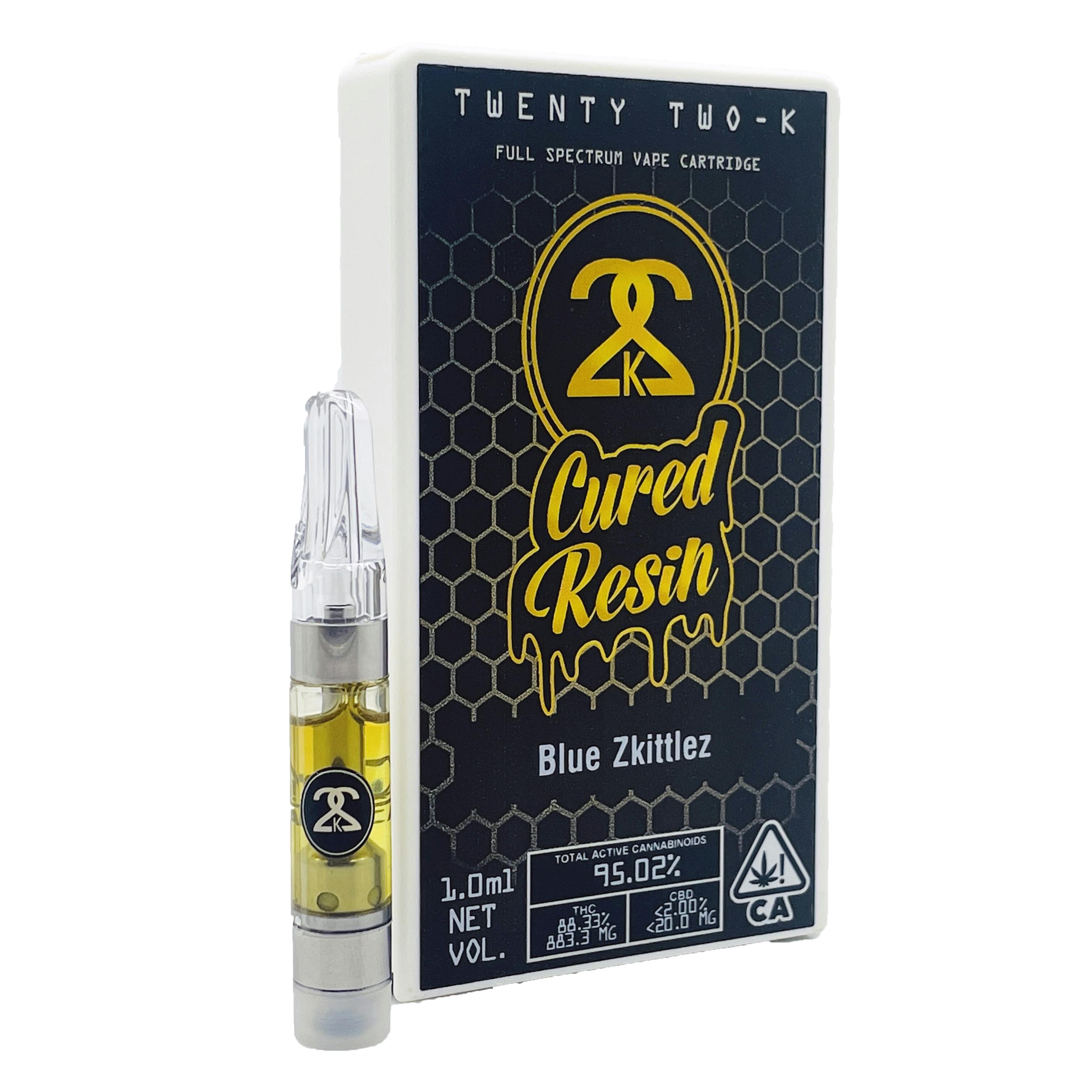 22K - Cured Resin - Blue Zkittles - 1.0ml Cartridge - image 1