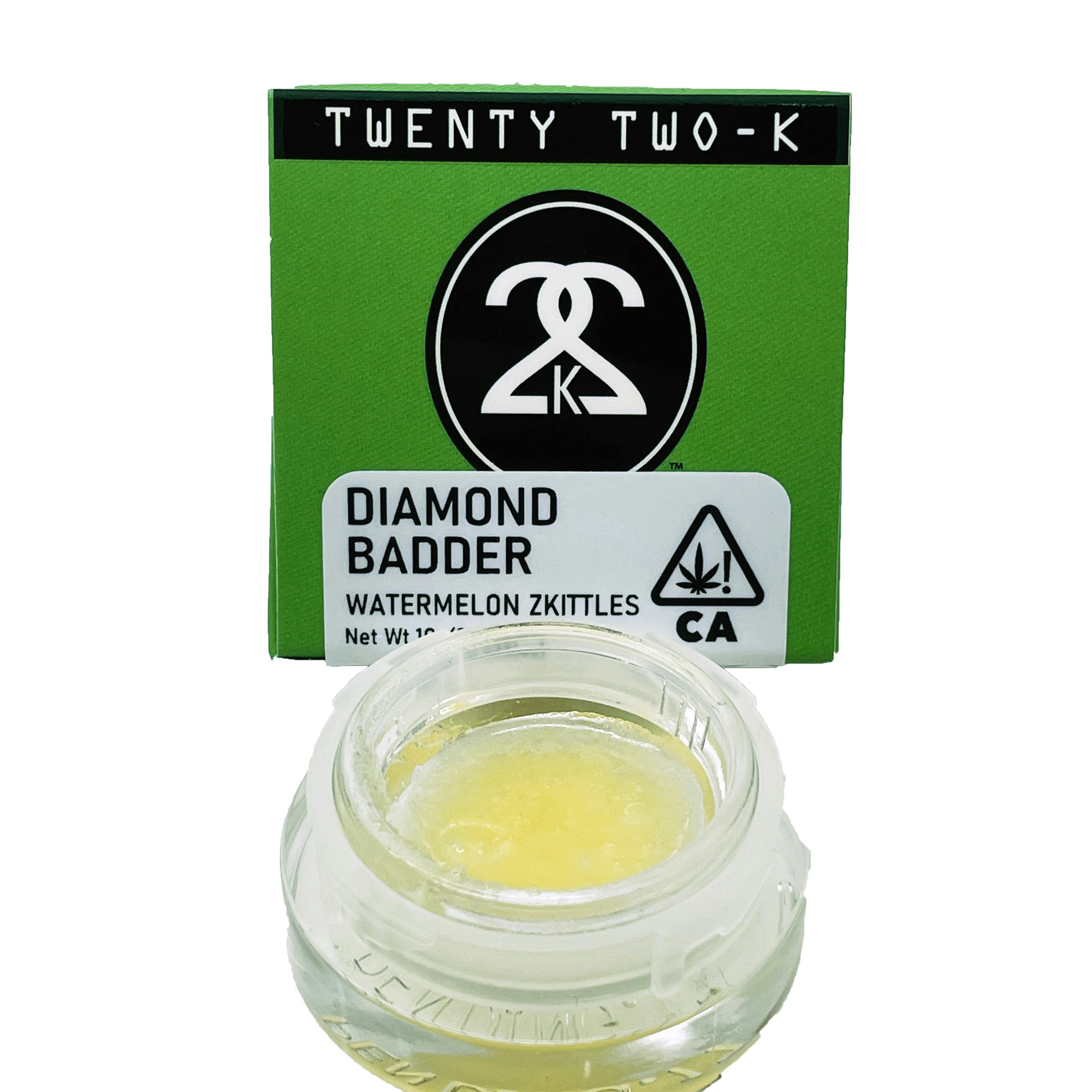 22K - Watermelon Zkittles - Diamond Badder - 1 Gram - image 2