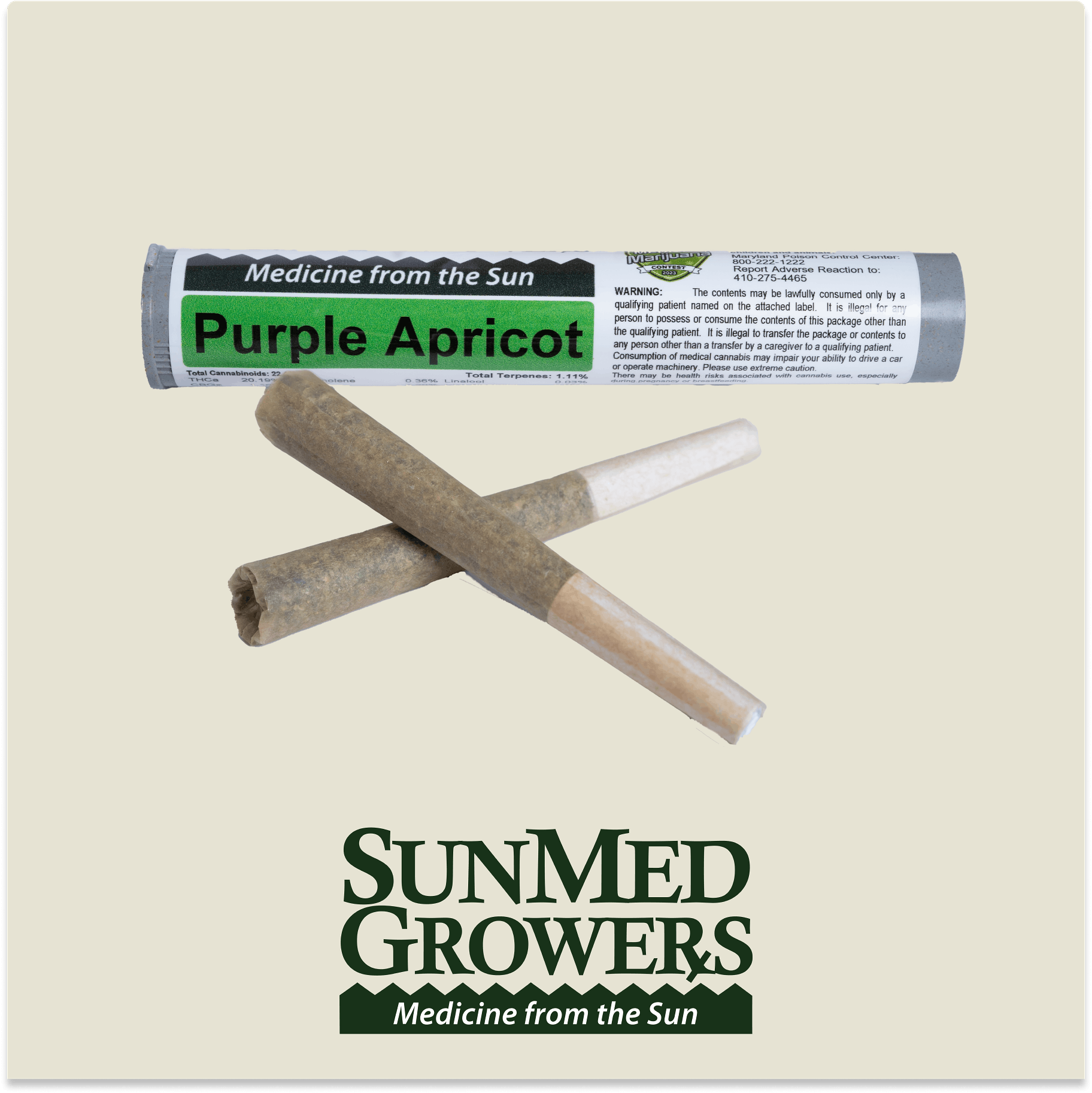 Purple Apricot Pre Roll 0.5g/2 Pack - image 1