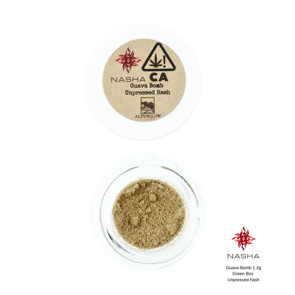 Guava Bomb 1.2g Green Unpressed Hash - image 2