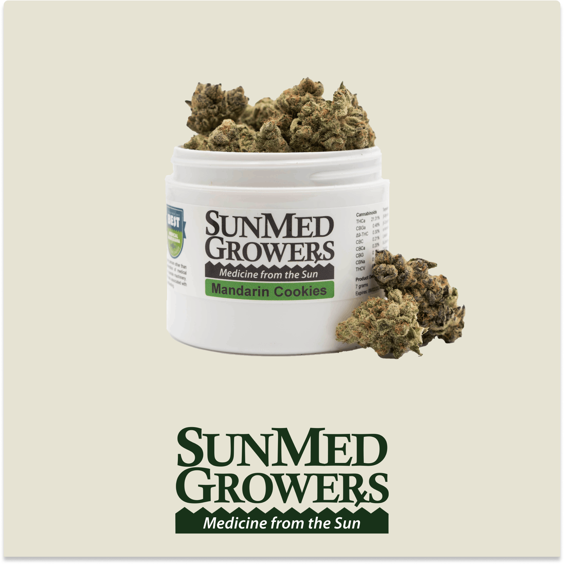 Mandarin Cookies Flower (3.5g) - image 1