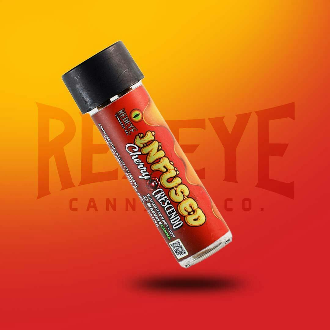 Redeye Cannabis: INFUSED Cherry Crescendo Pre-roll 3PK 1.8G - image 1